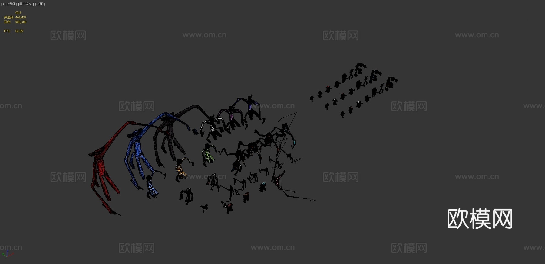 彩虹朋友包-波比抱抱亲亲-周五夜放克3d模型