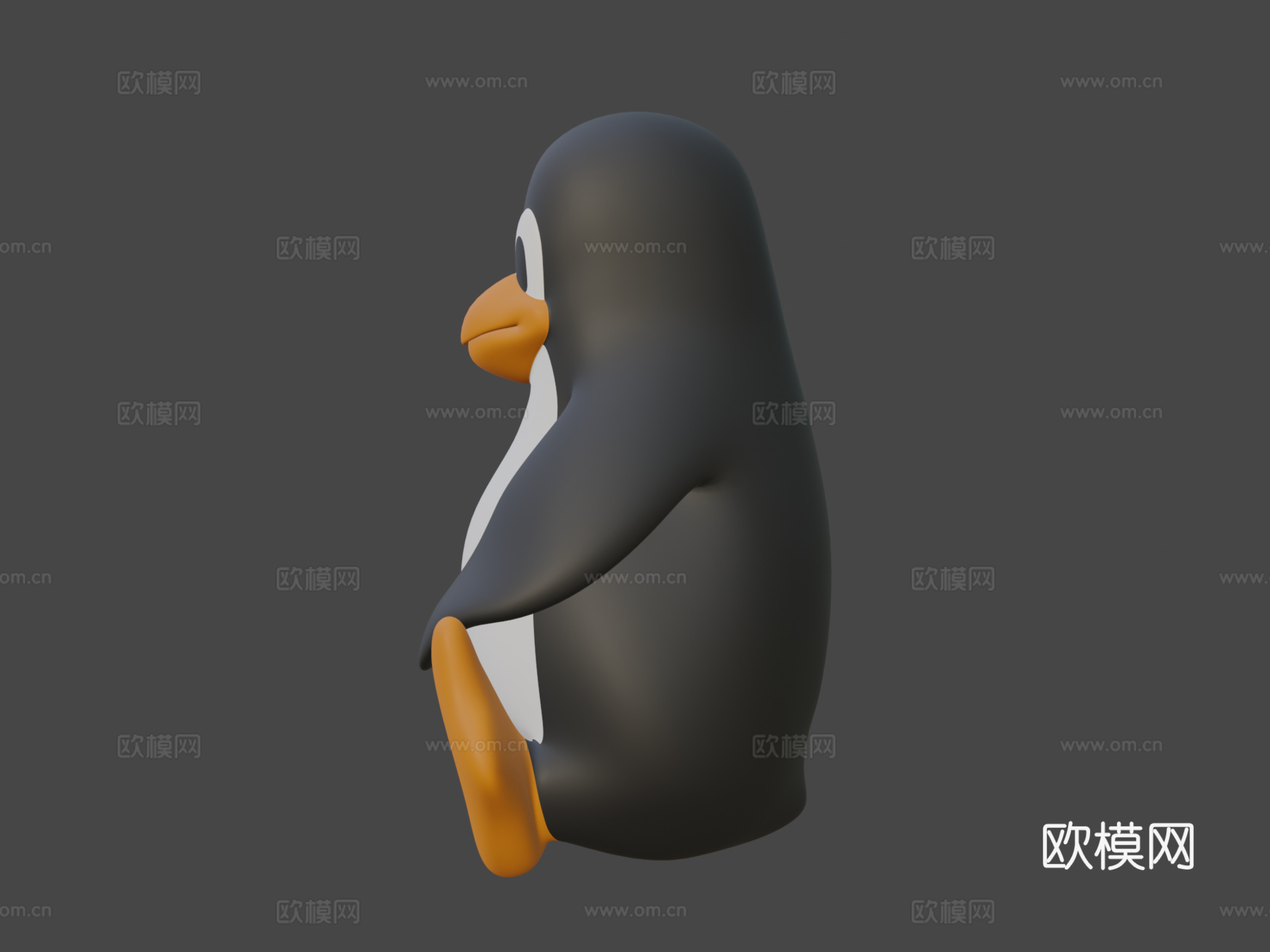 企鹅装3d模型