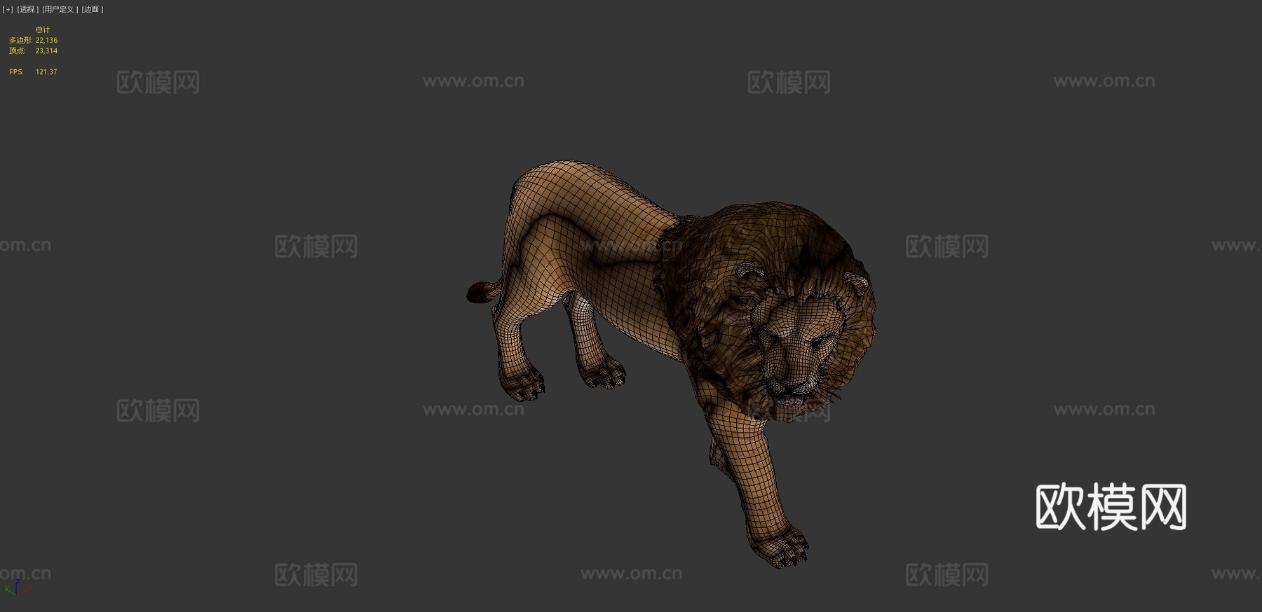 狮子3d模型