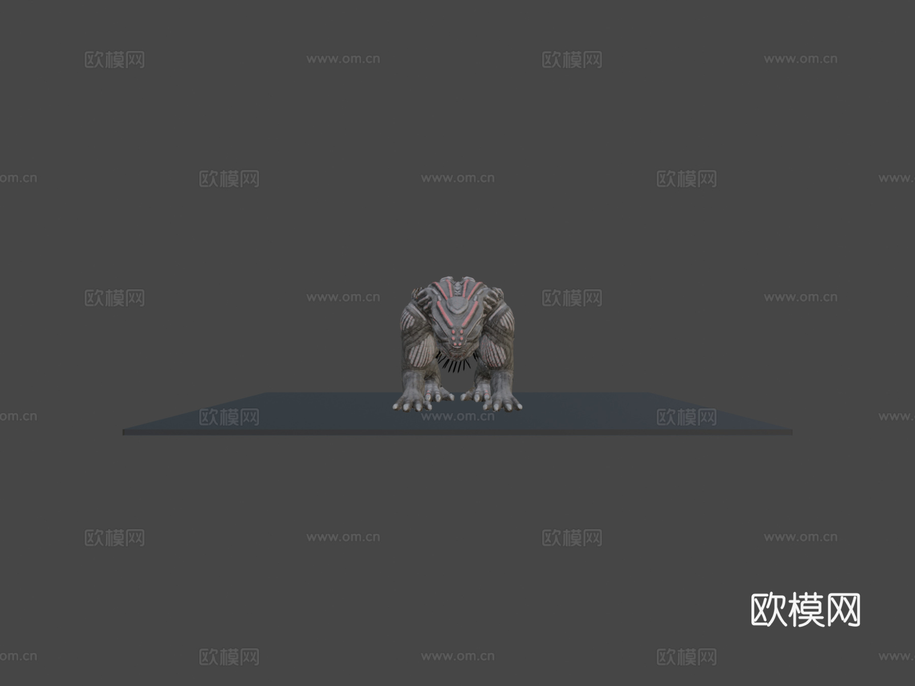 外星动物重贴图烘焙版3d模型