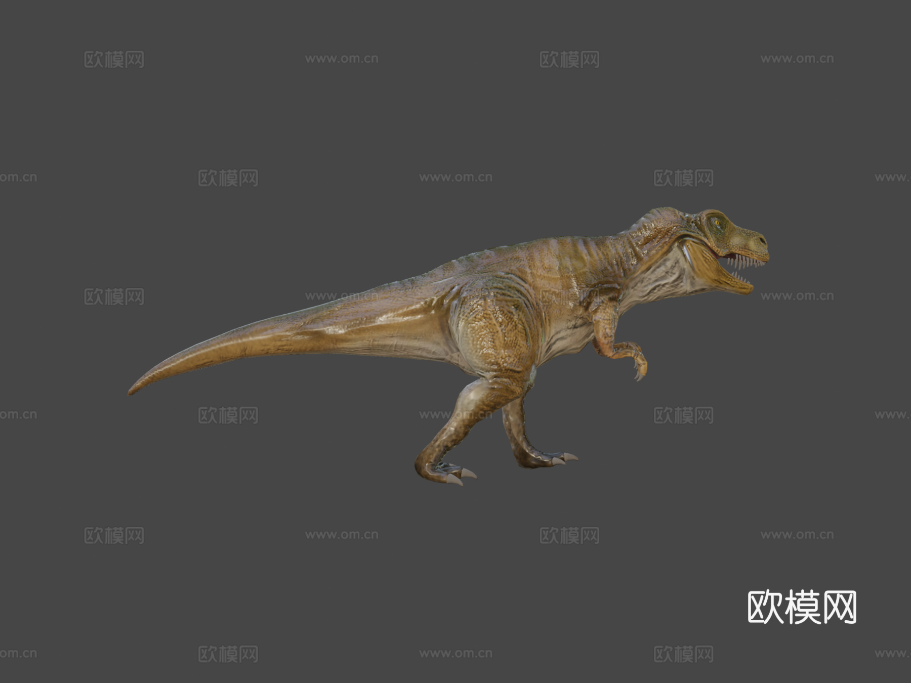 霸王龙低多边形3d模型