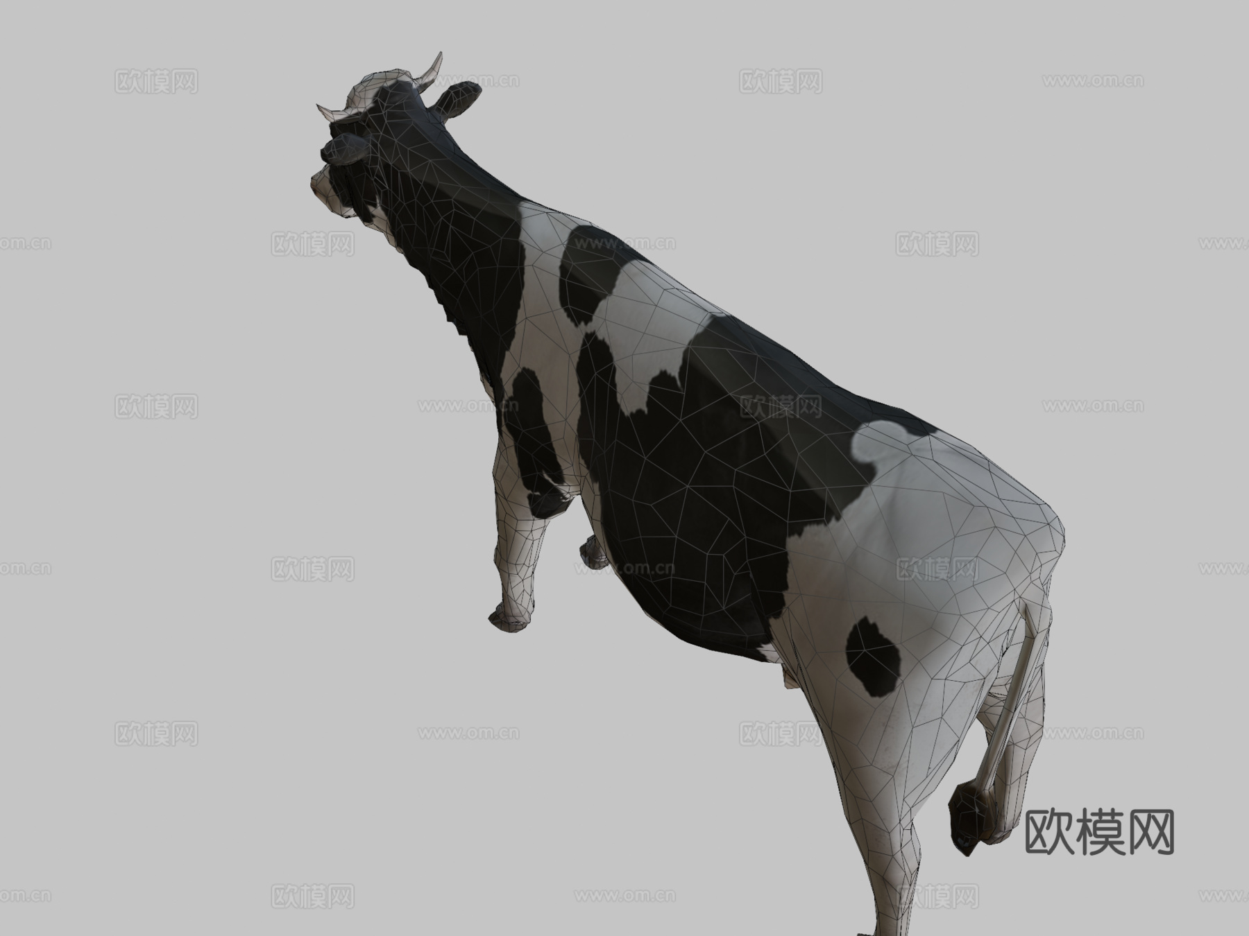 奶牛3d模型