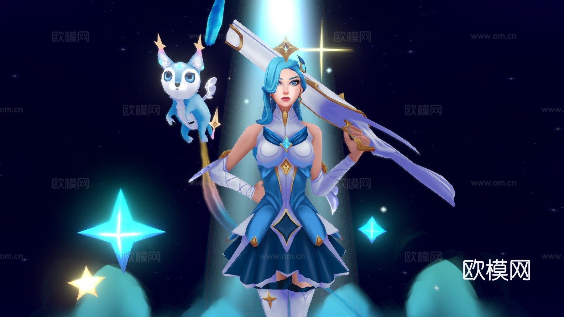 星之守护者凯特琳3d模型