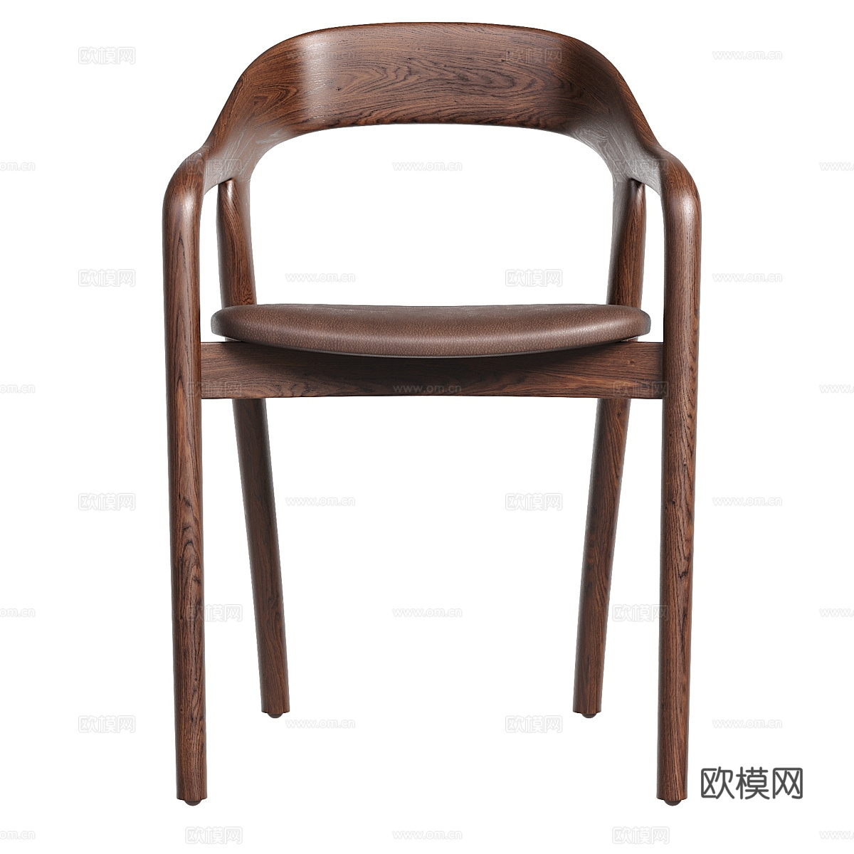 新中式木质椅子3d模型