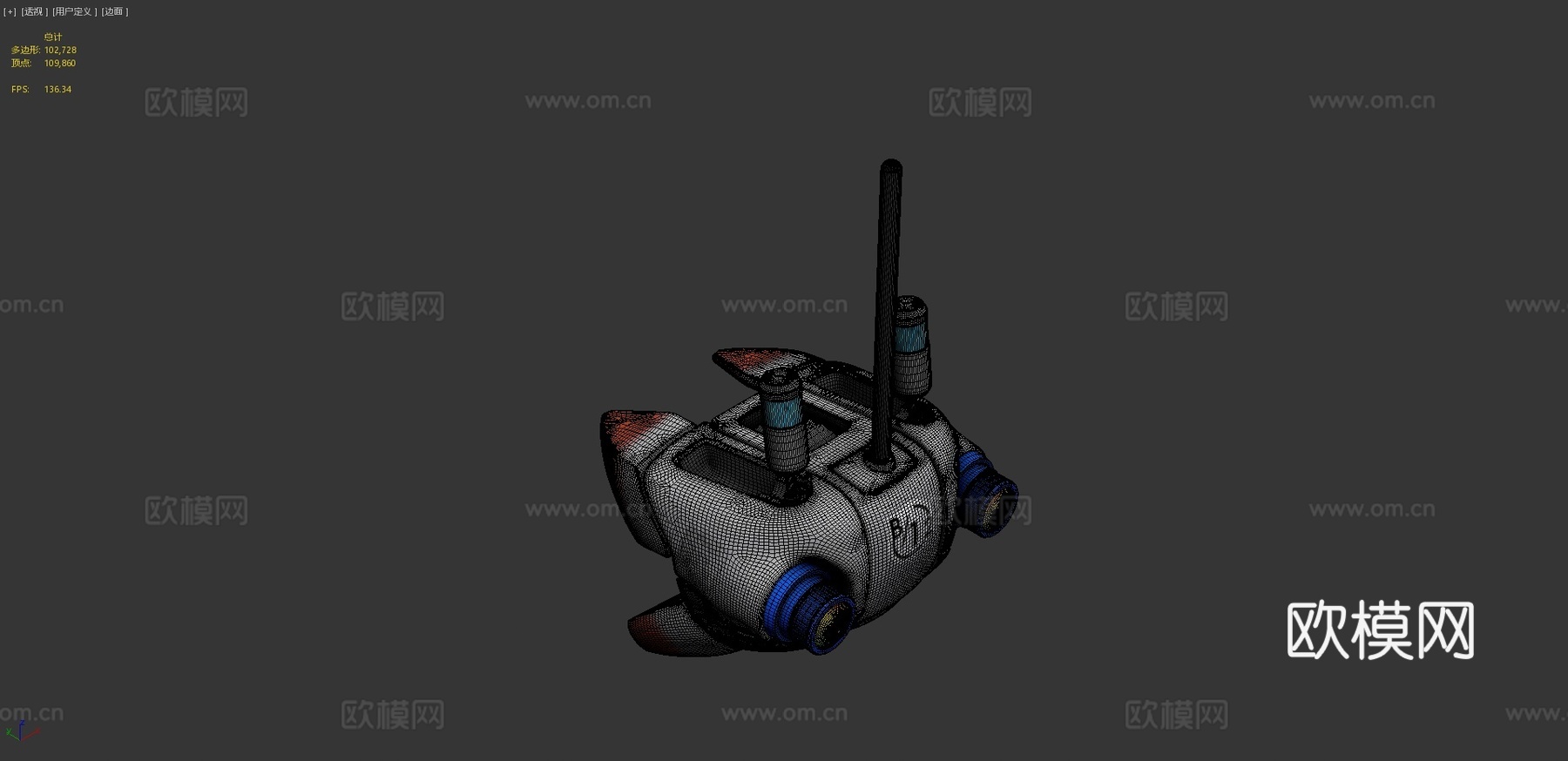 B-12流浪3d模型