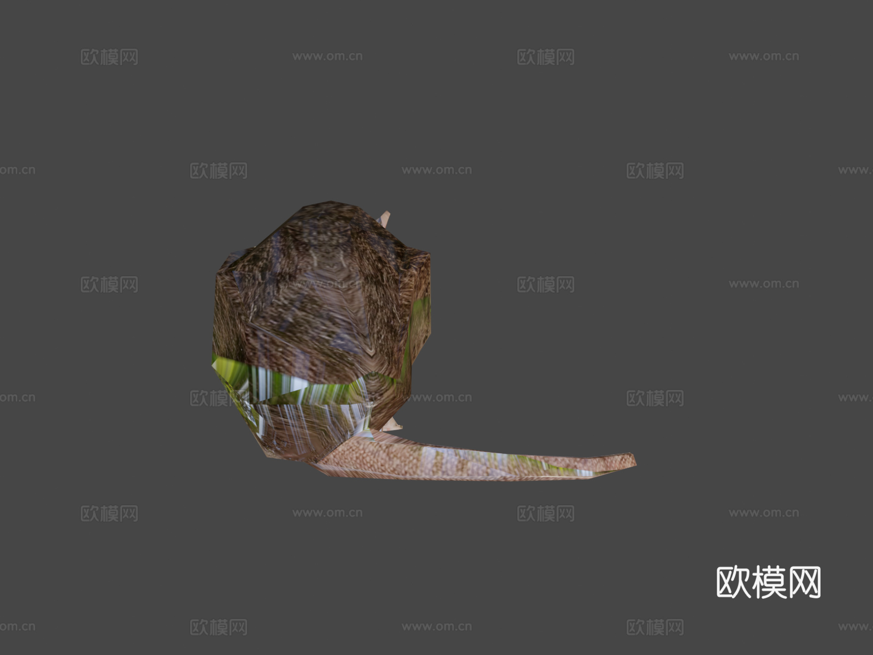 水平旋转鼠3d模型