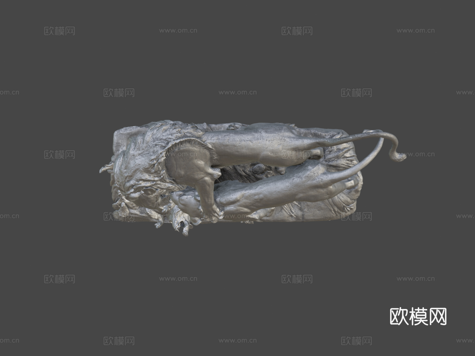 雄狮与母狮3d模型