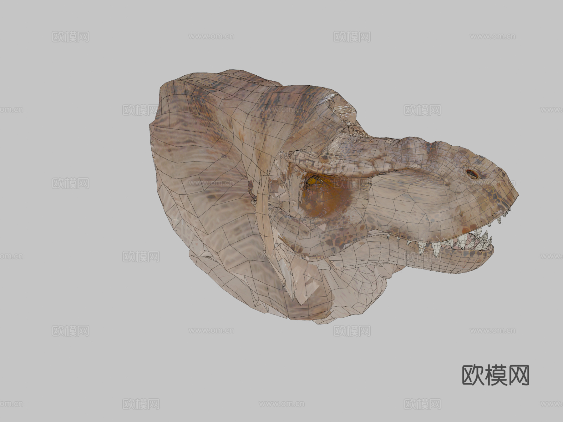 霸王龙骨架(别吃我费里斯摩天轮)3d模型