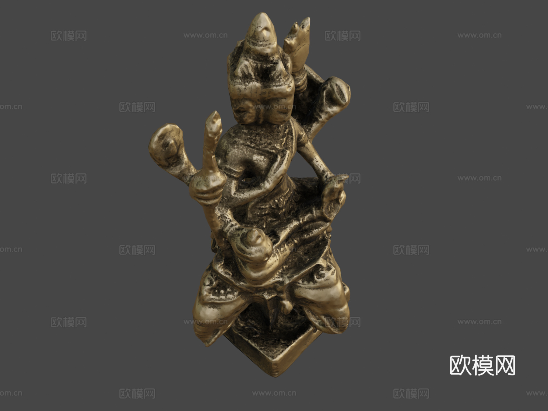 婆罗门摄影测量-材质重制3d模型