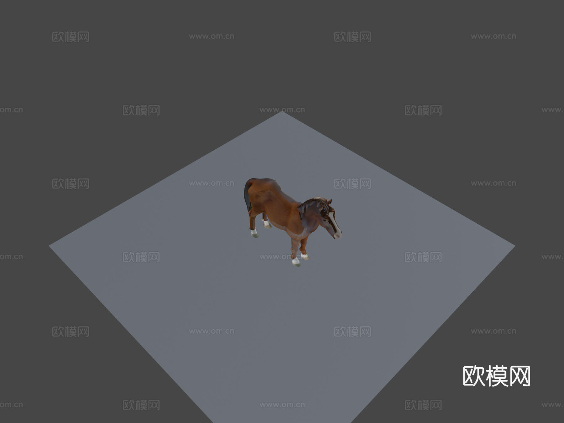 动画马3d模型