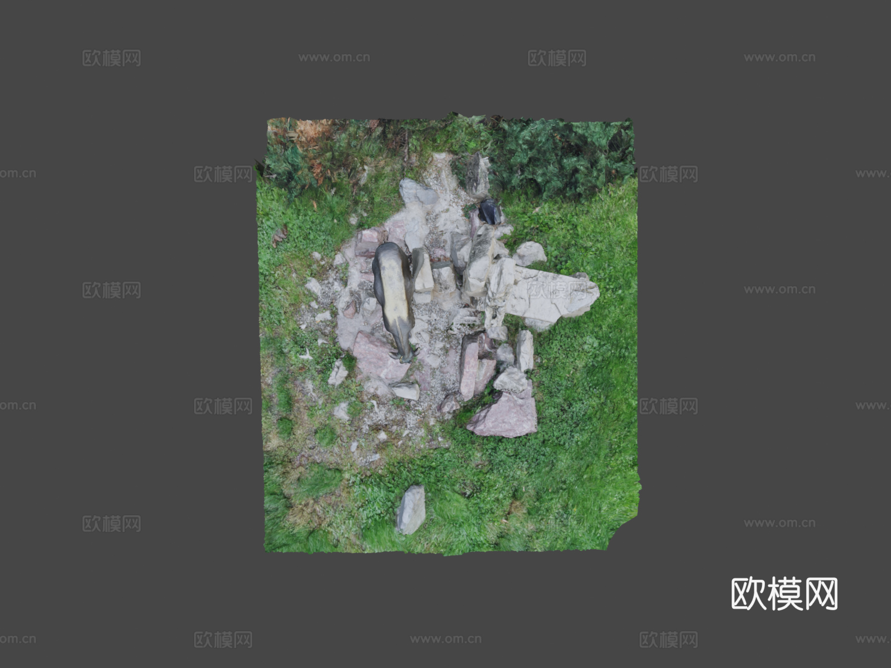 岩羚羊雕像3d模型