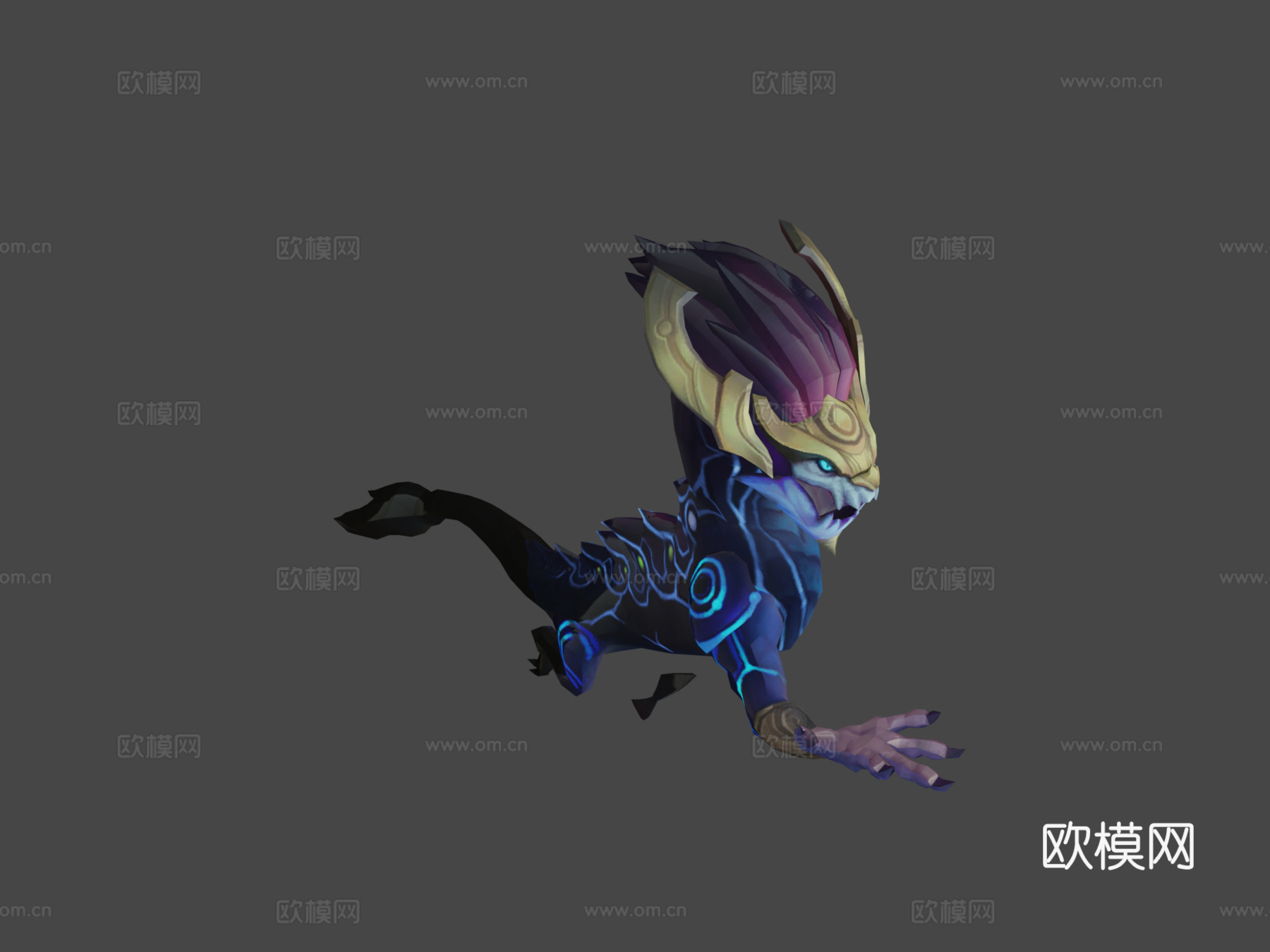 英雄联盟-铸星龙王3d模型