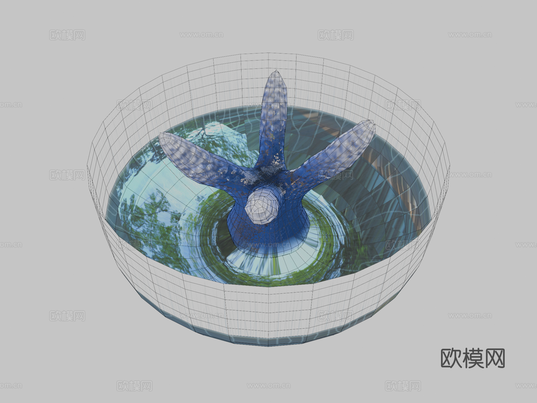月亮水母动画3d模型