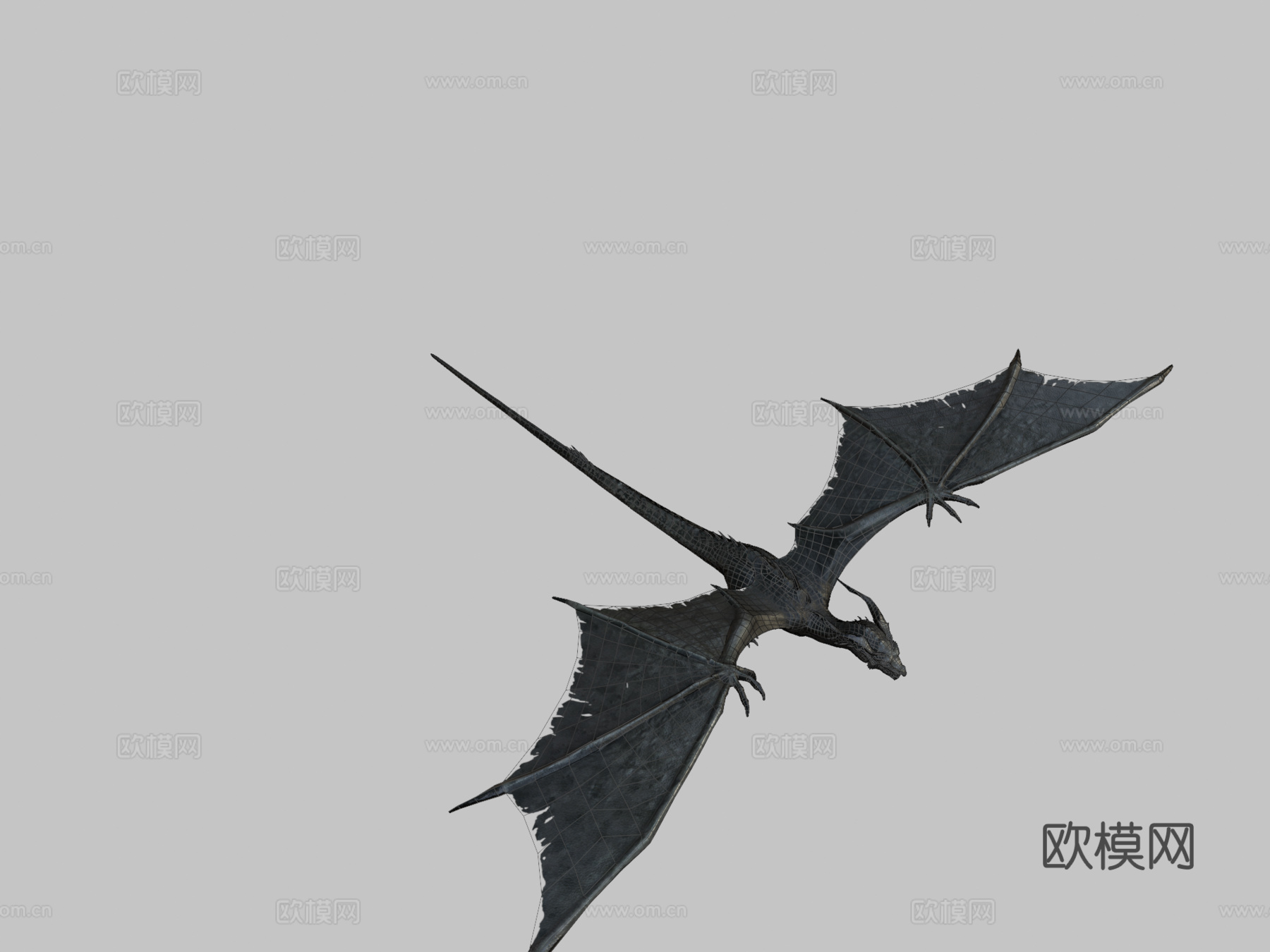 ?真实龙纹理3d模型