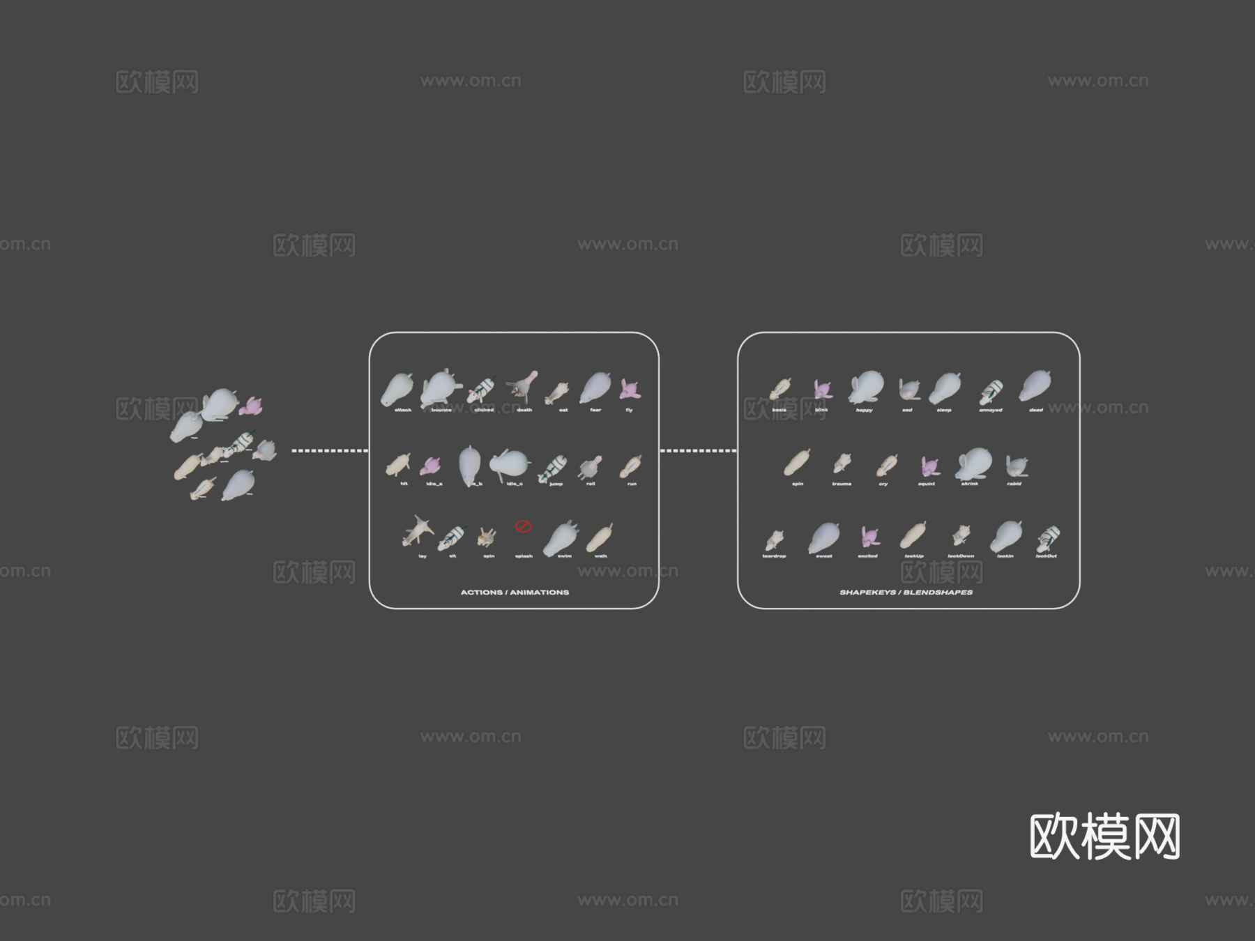 古怪系列-野生动物第1卷3d模型