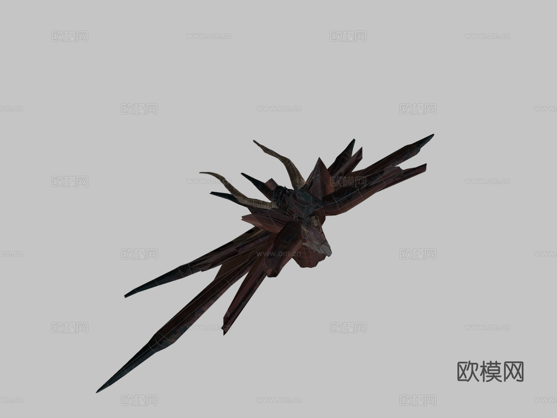 慢动作循环动画龙奔跑3d模型