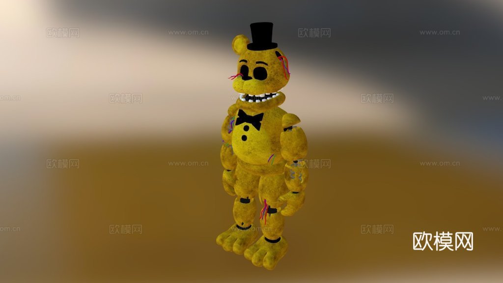 FNAF2-黄金弗雷迪3d模型