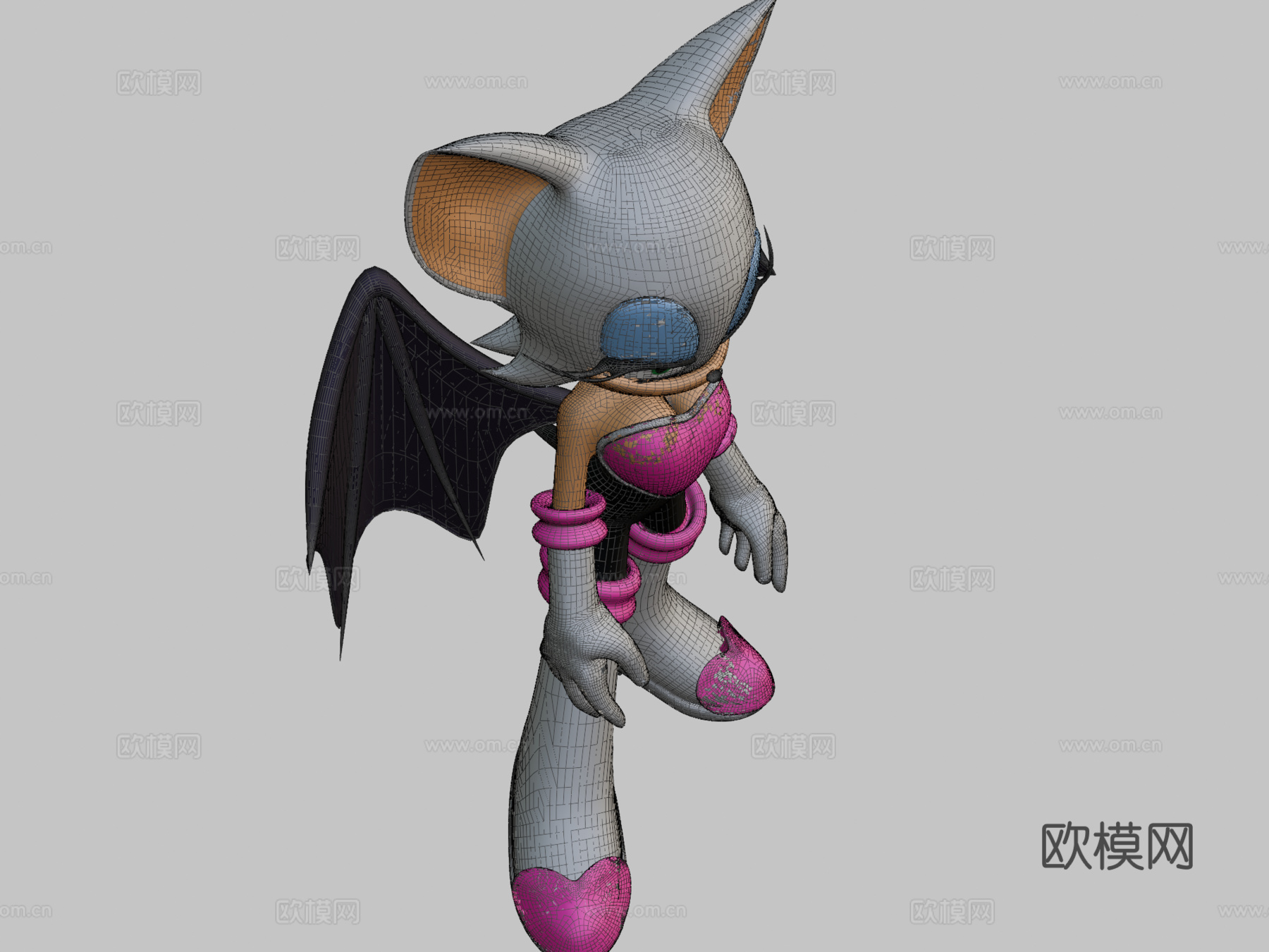 蝙蝠露姬3d模型
