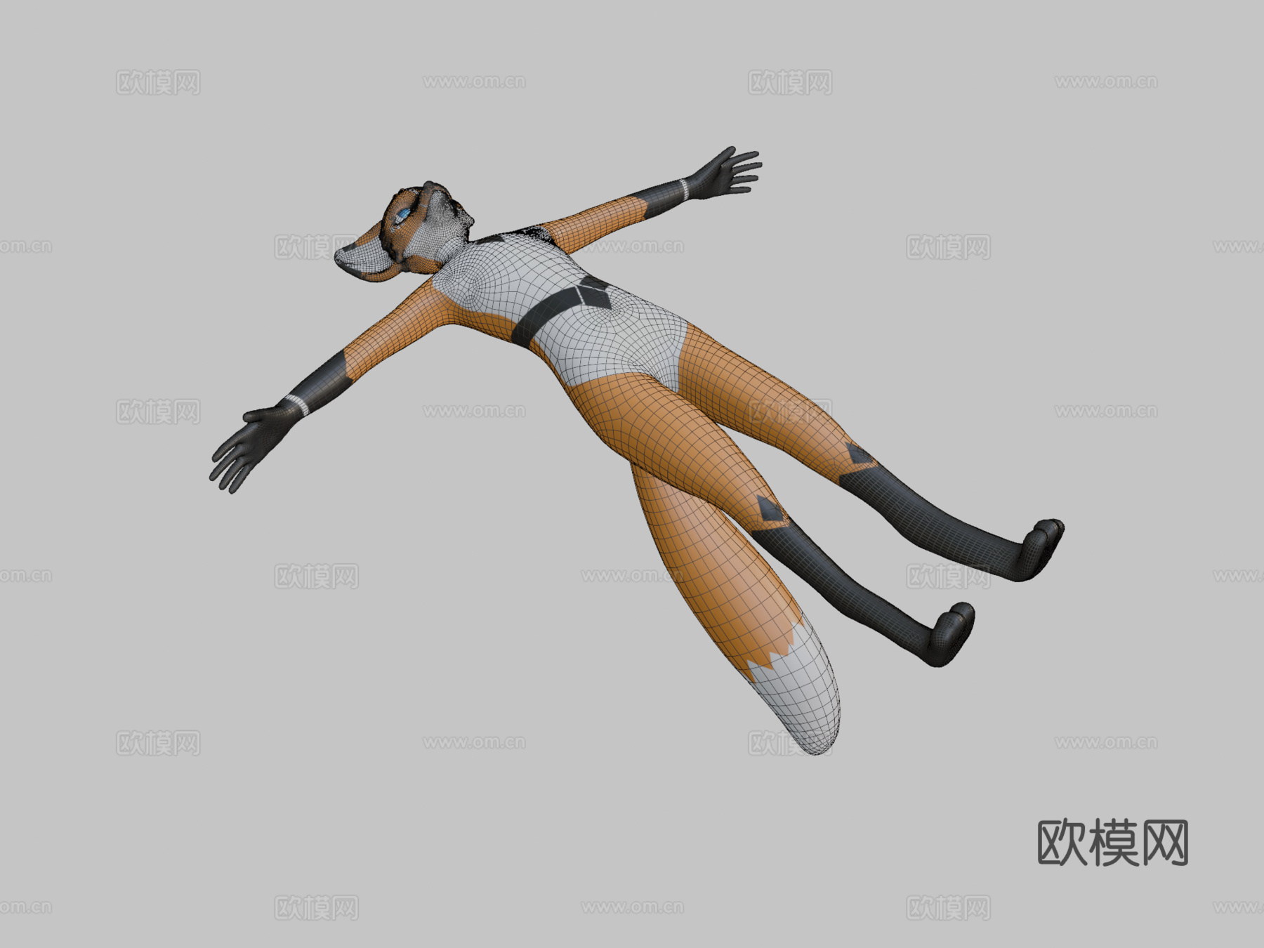 缺陷狐3d模型