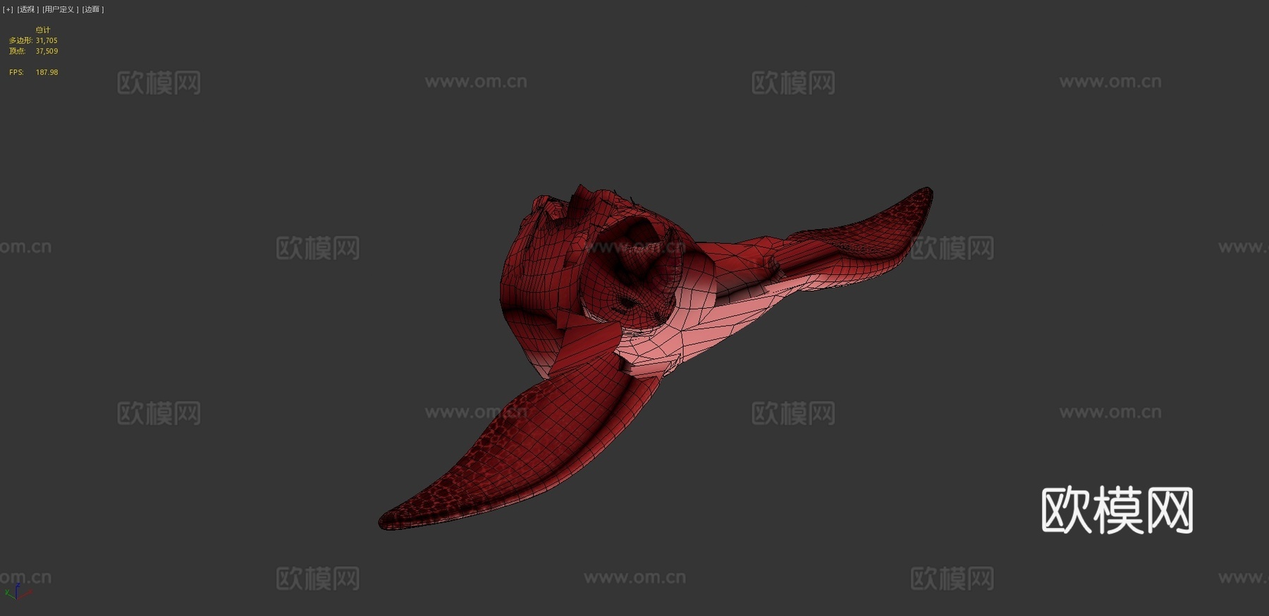 海兽之红-粉丝致敬作3d模型