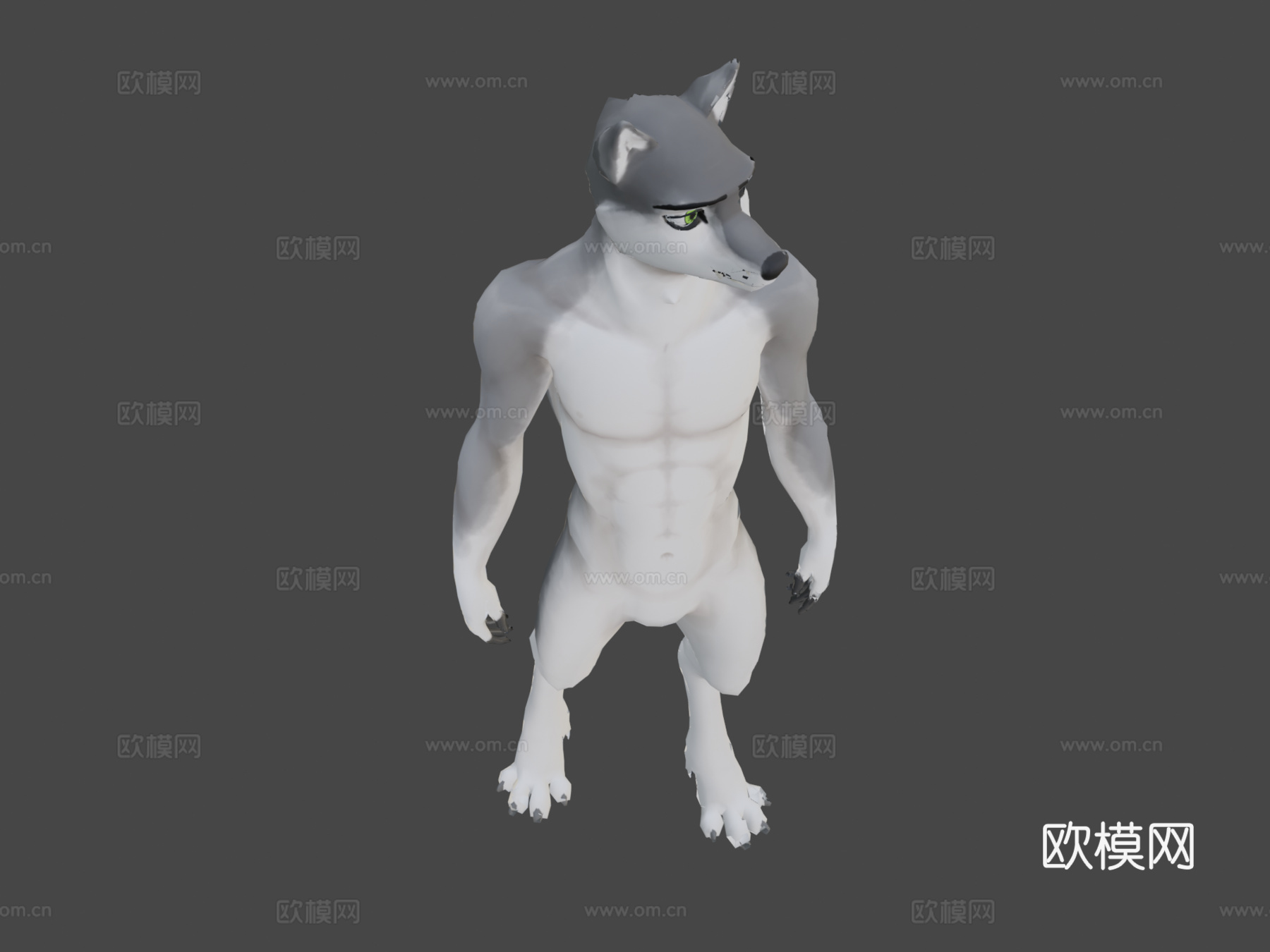 特里斯狼3d模型