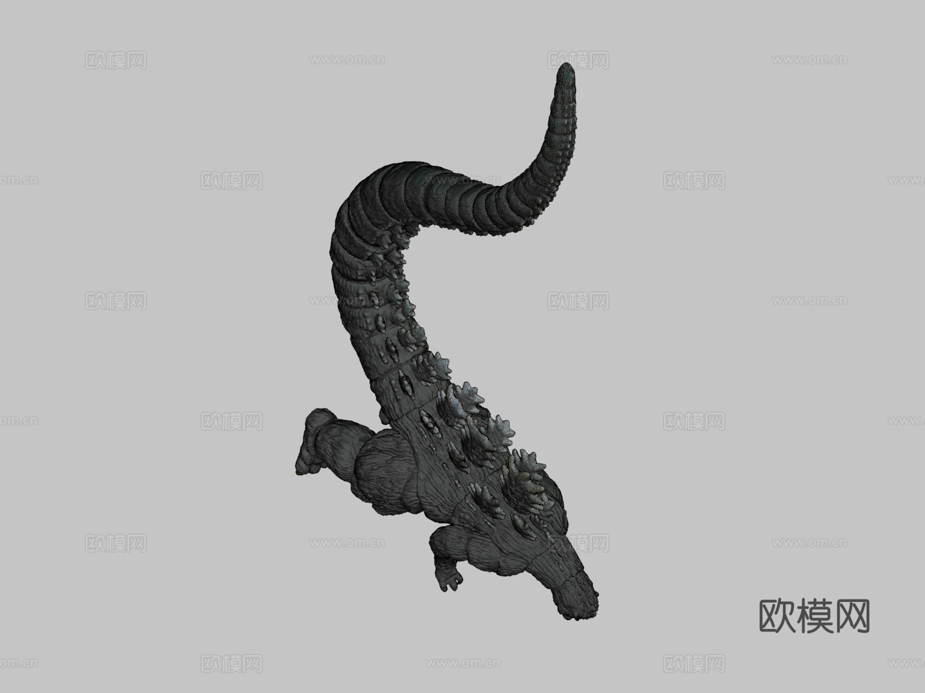 年哥斯拉雕像3D扫描3d模型