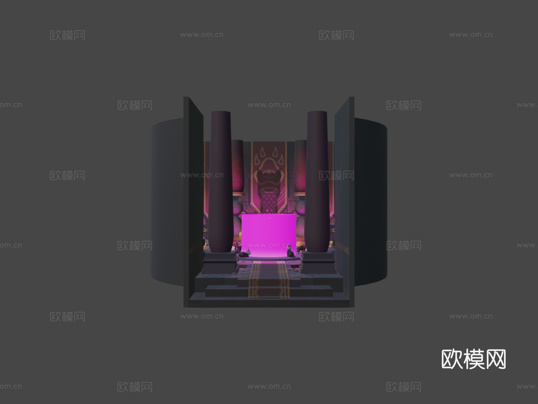 召唤猫3d模型