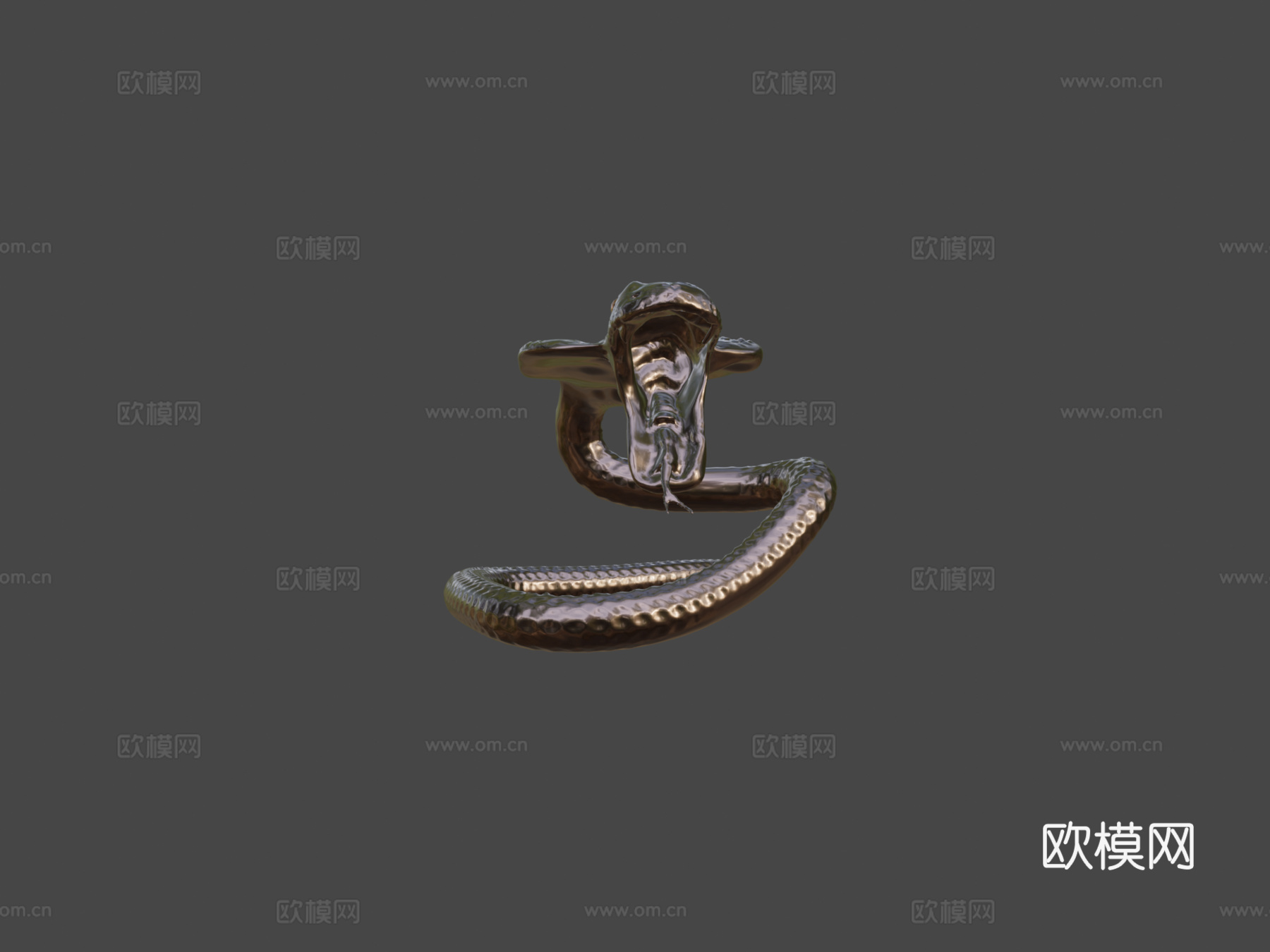 金属蛇3d模型