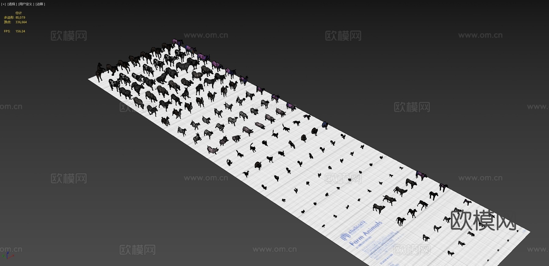 农场动物包3d模型