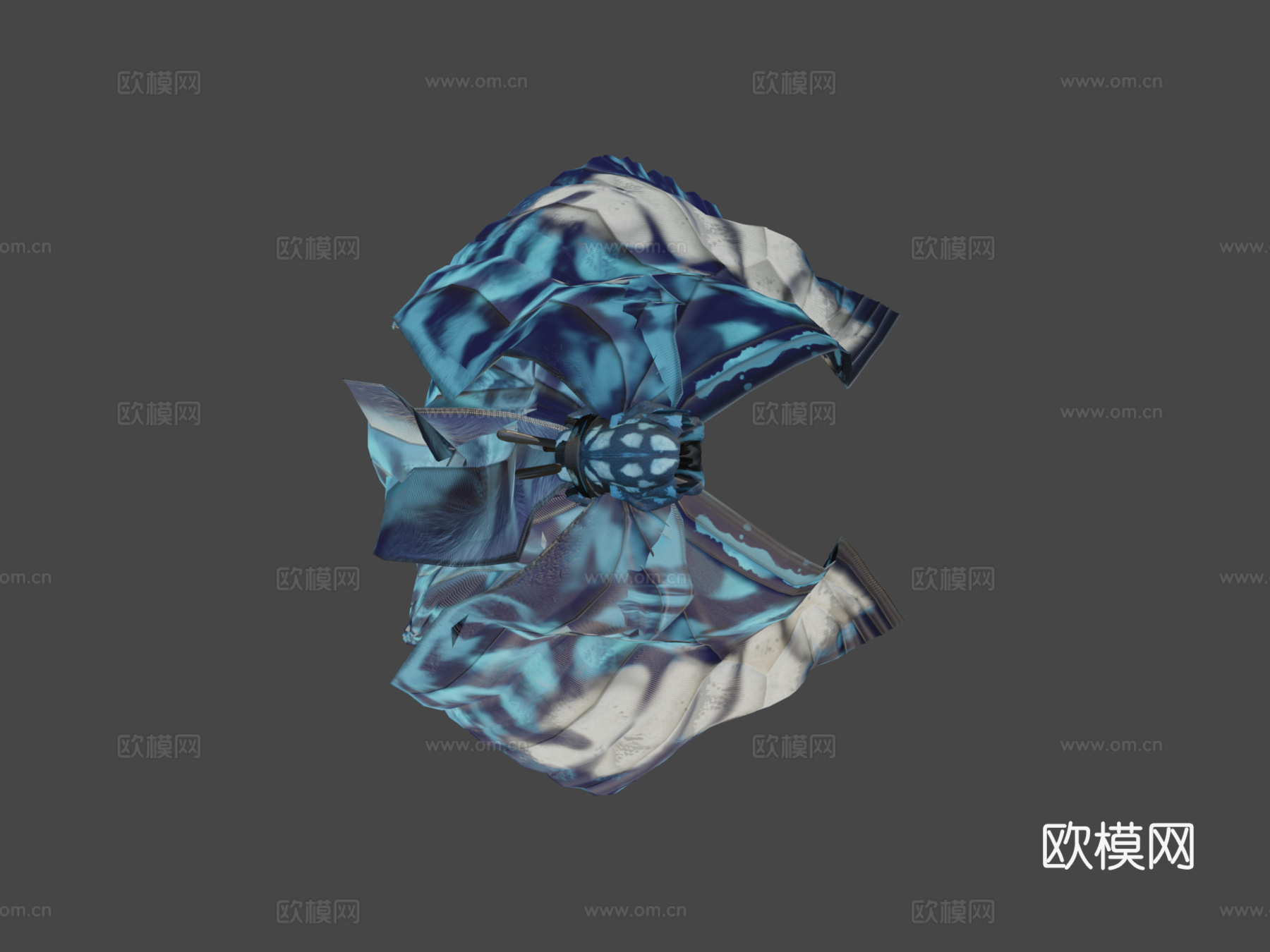 蓝蝴蝶饼干3d模型