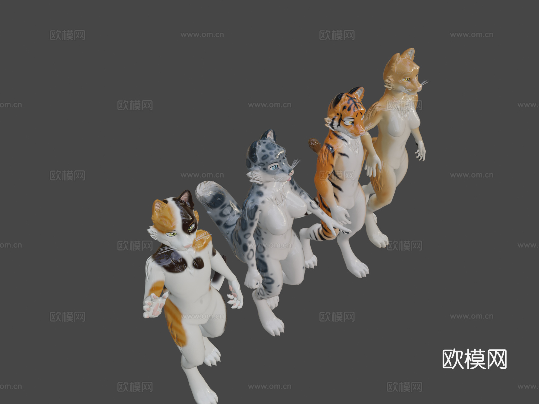 库达的猫科-VRChat虚拟形象3d模型