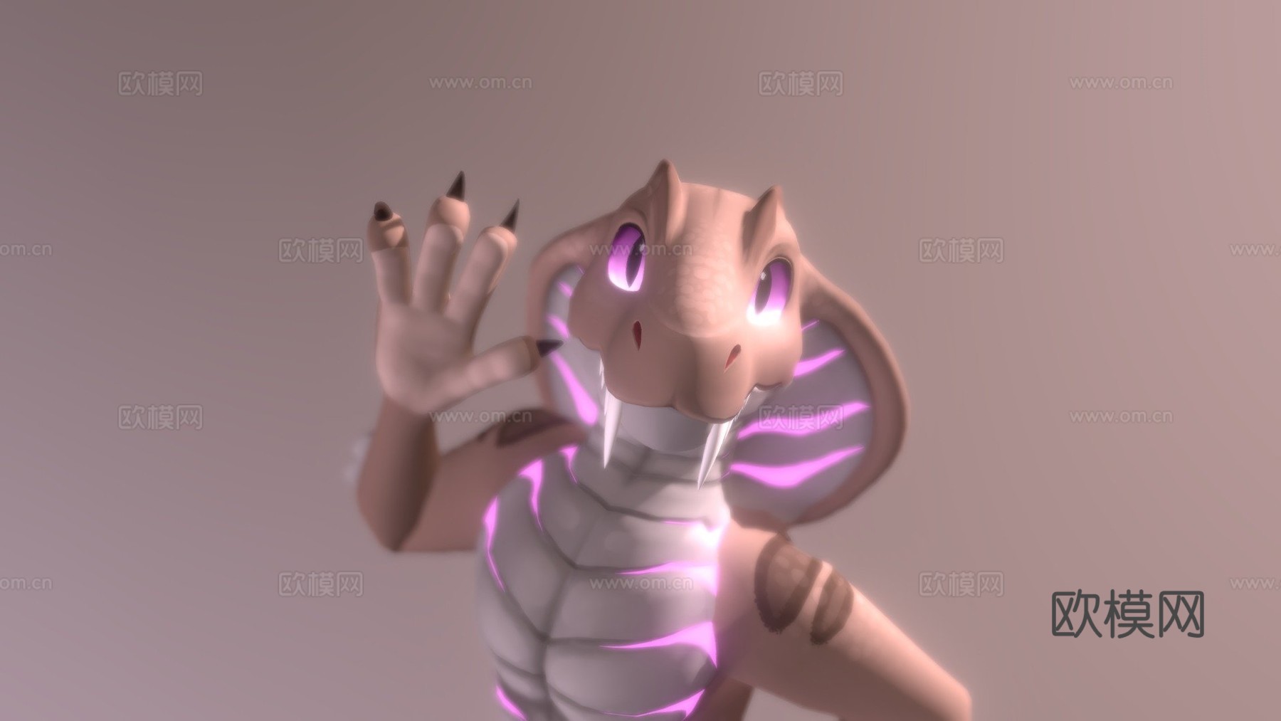 信用蛇VR聊天头像3d模型