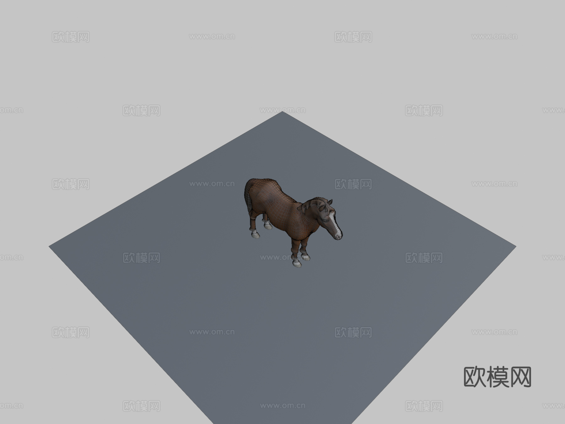 动画马3d模型