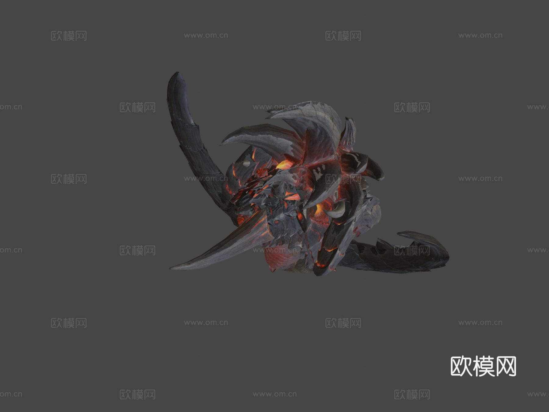 老板龙动画3d模型