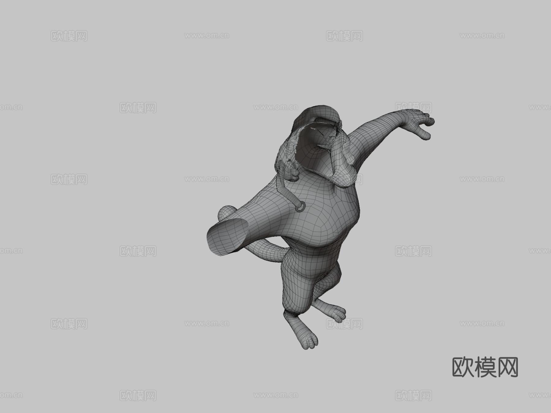 动物城风格西伯利亚虎3d模型