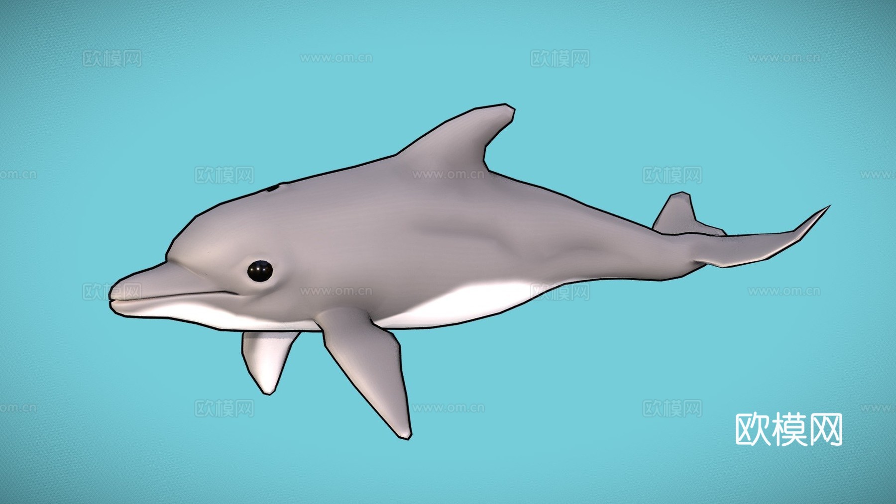 海豚3d模型