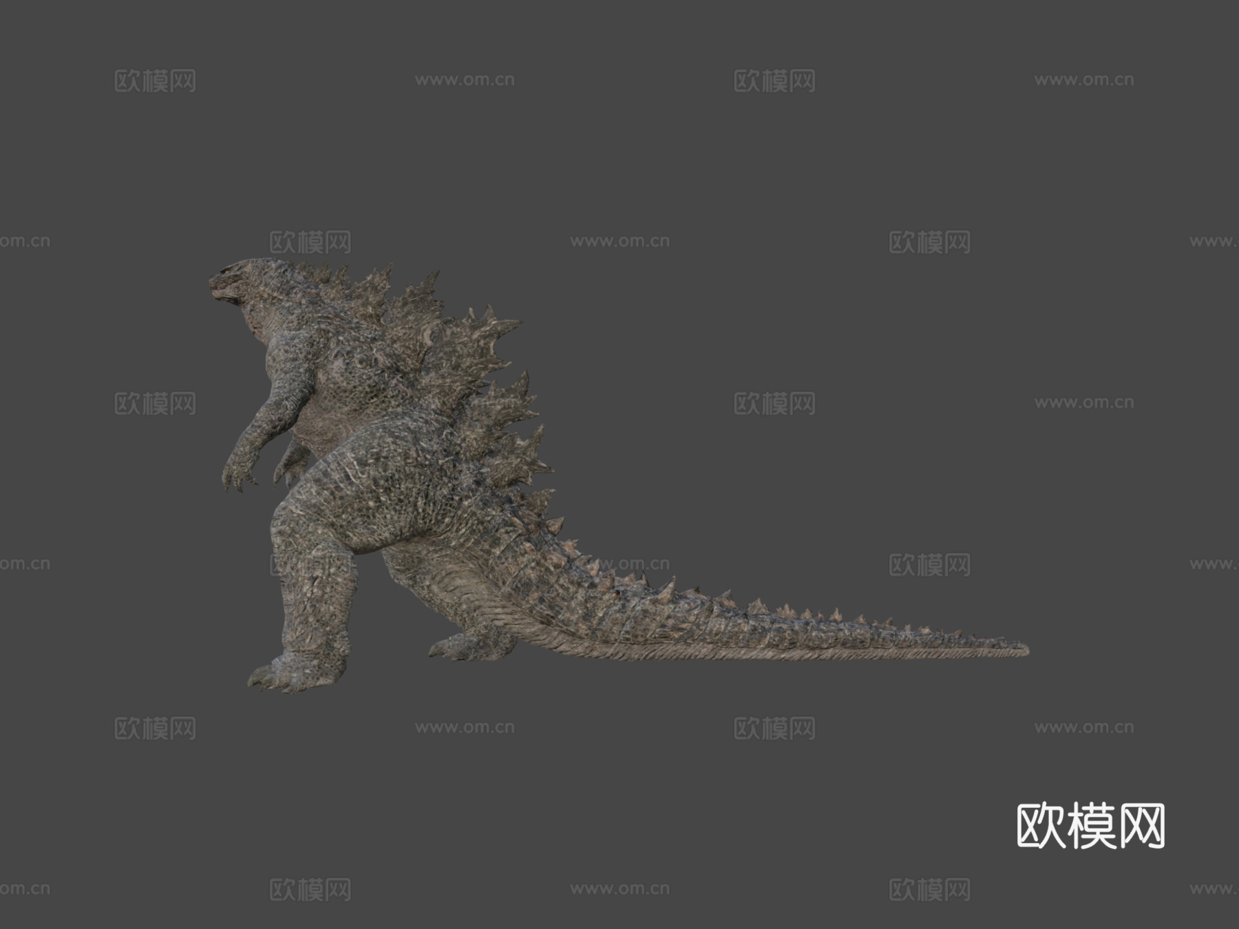 哥斯拉首次行走动画3d模型