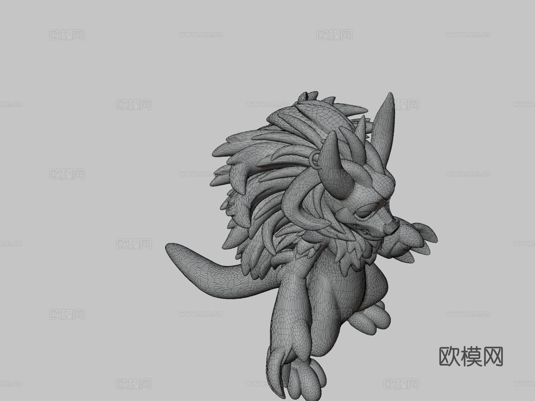 柳条兽3d模型