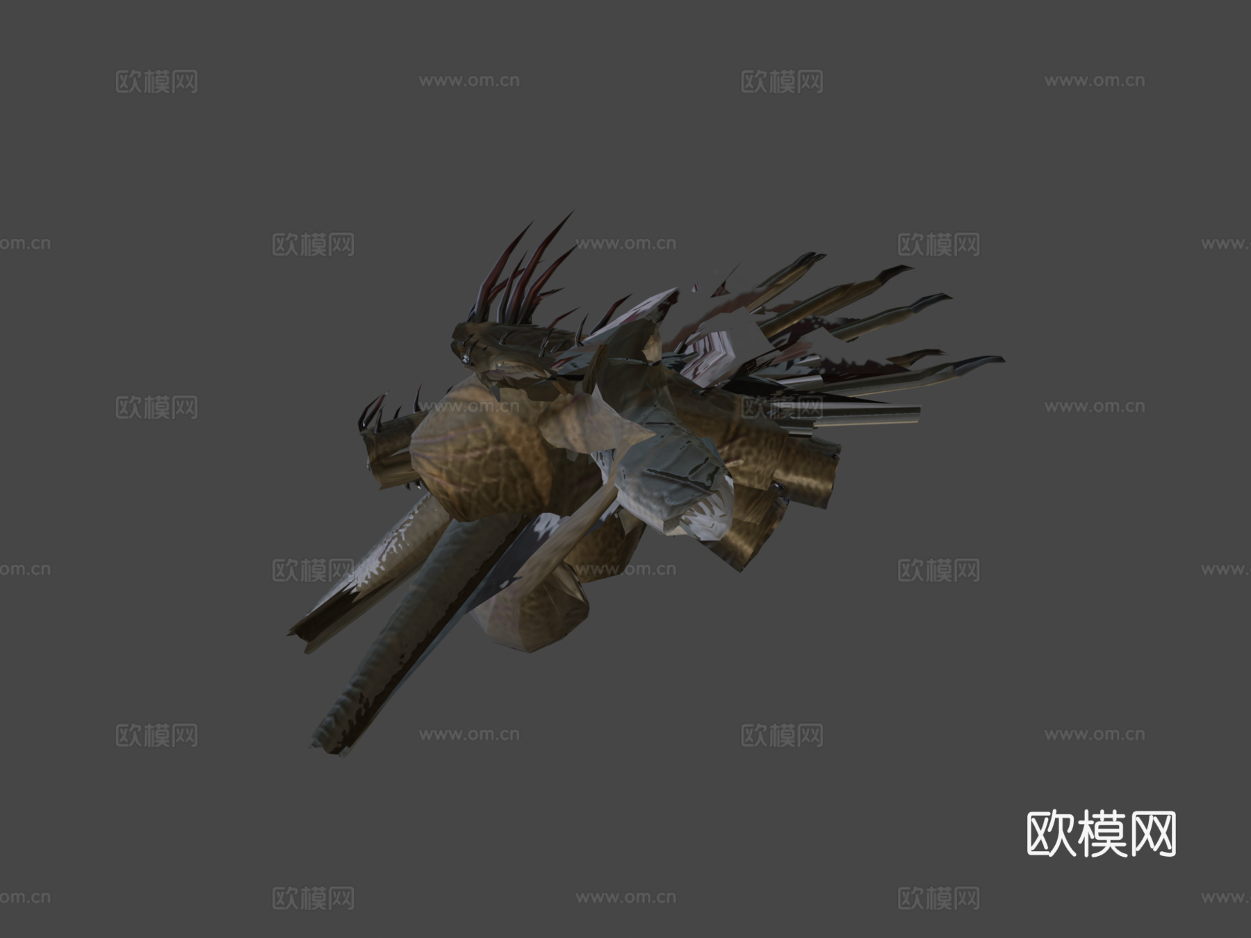沙漠龙3d模型