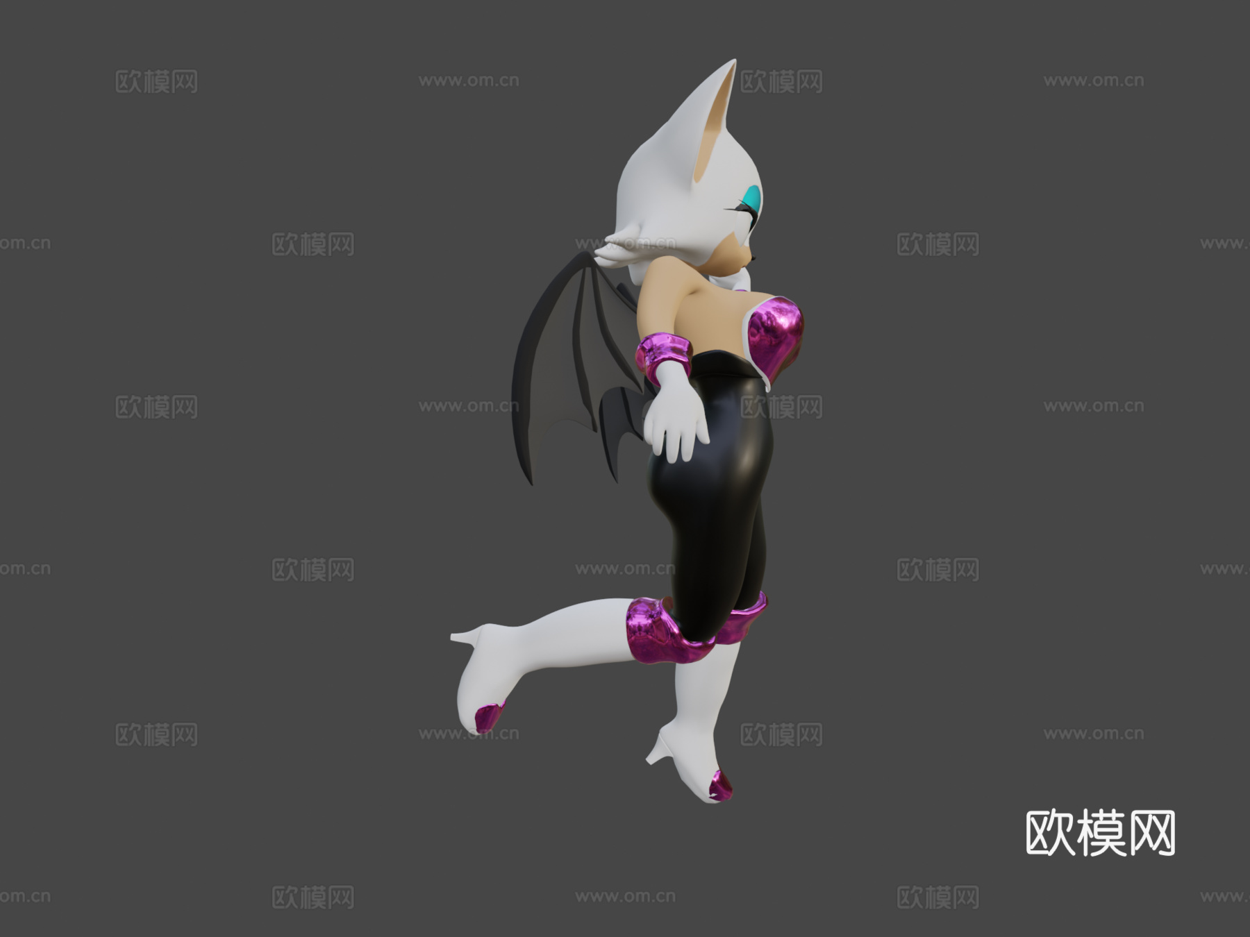 蝙蝠露姬3d模型