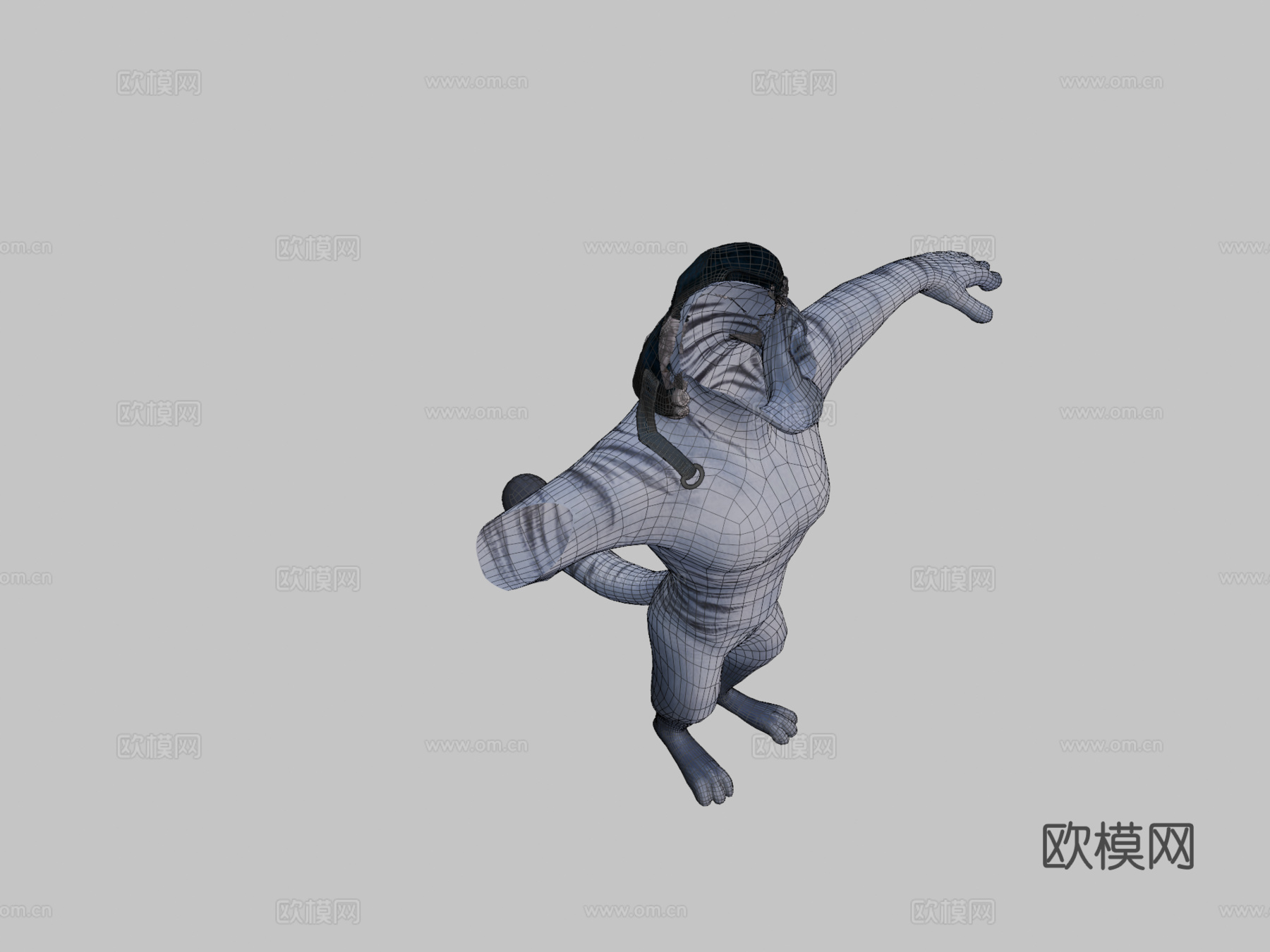 动物城风格西伯利亚虎3d模型