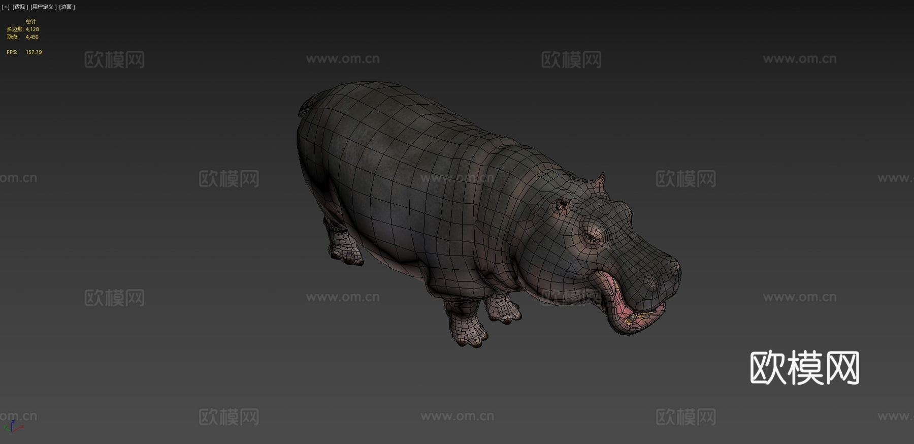 河马动画集3d模型