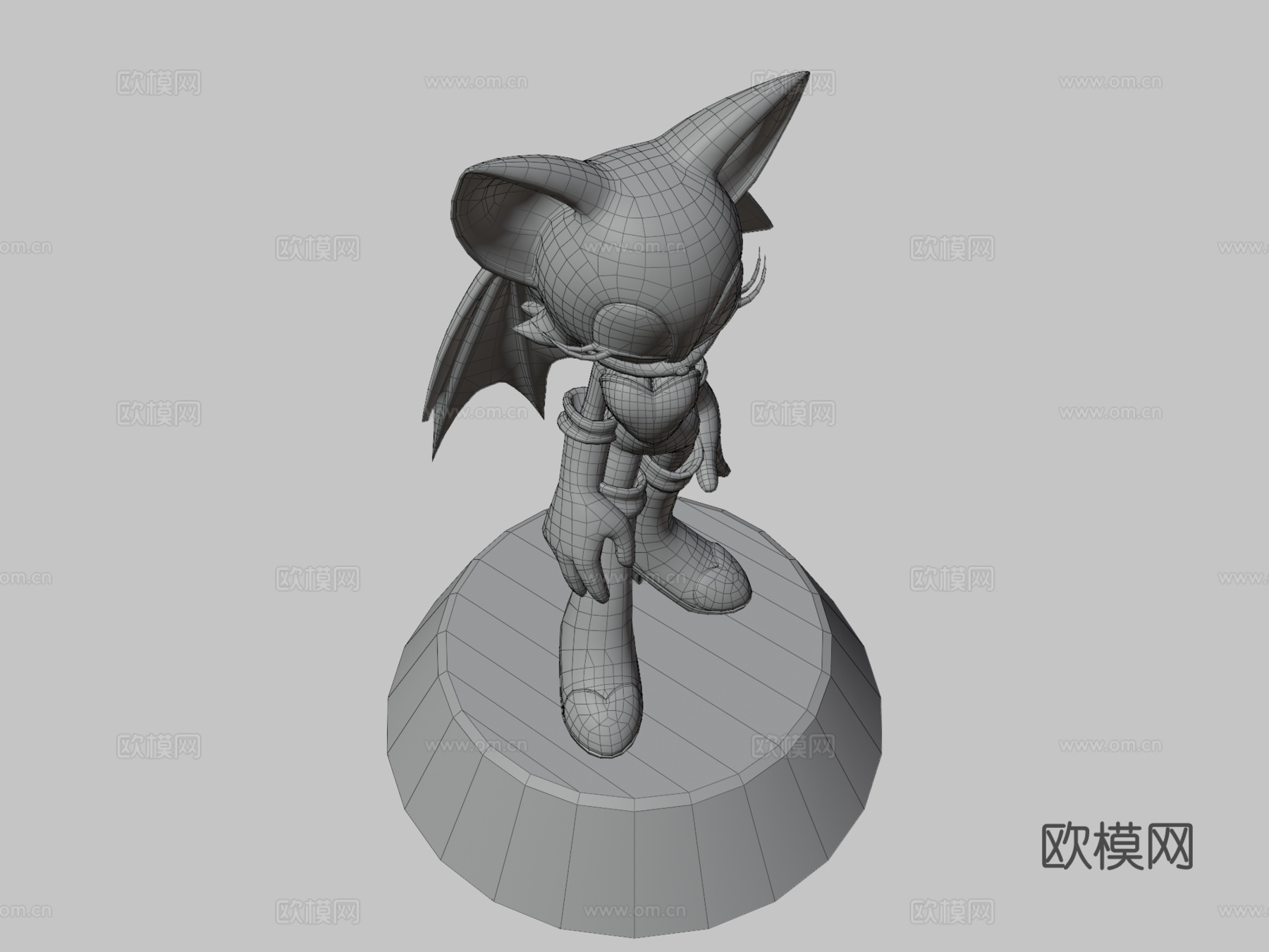 索尼克世代-蝙蝠露姬雕像3d模型