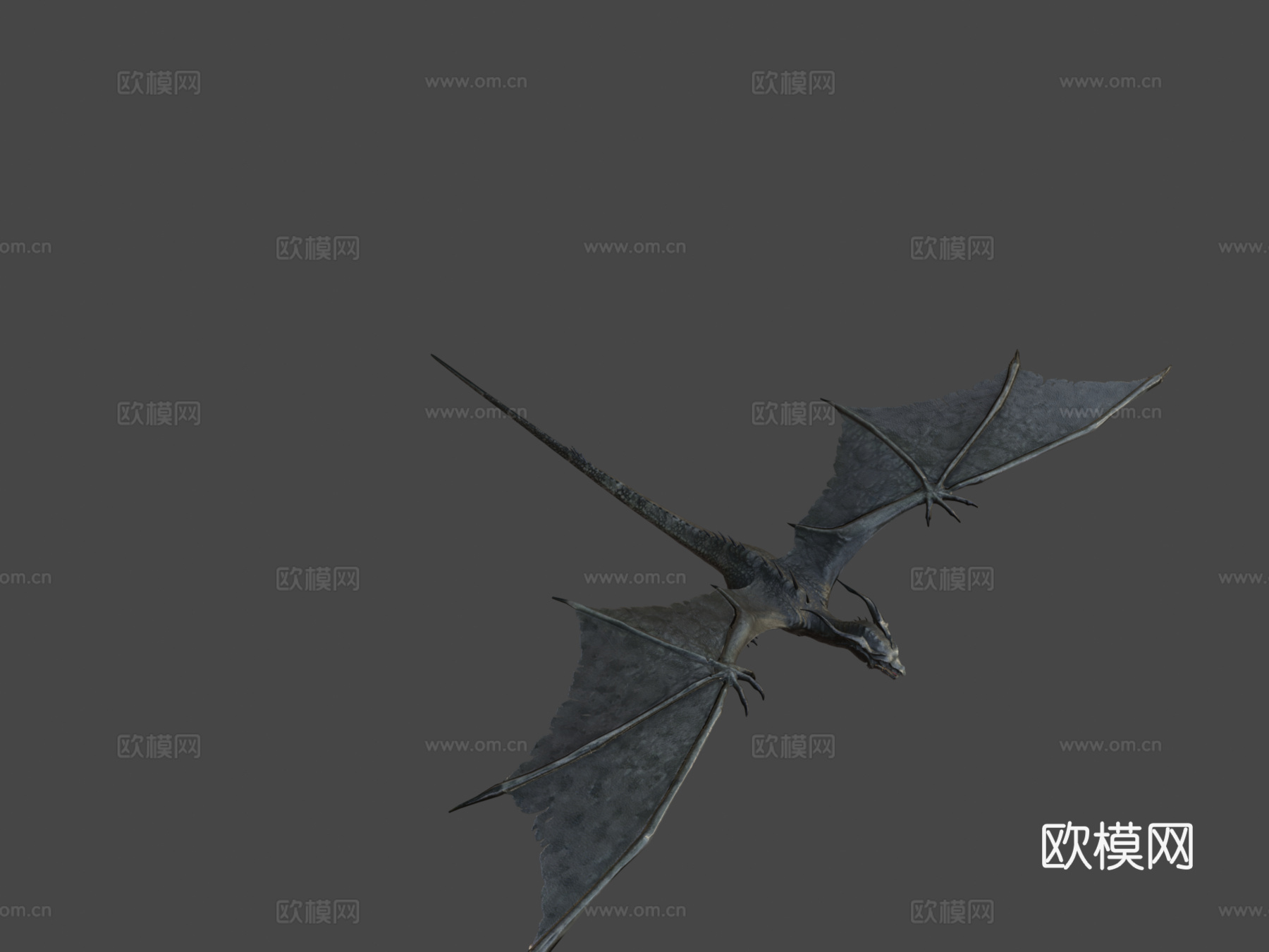 ?真实龙纹理3d模型
