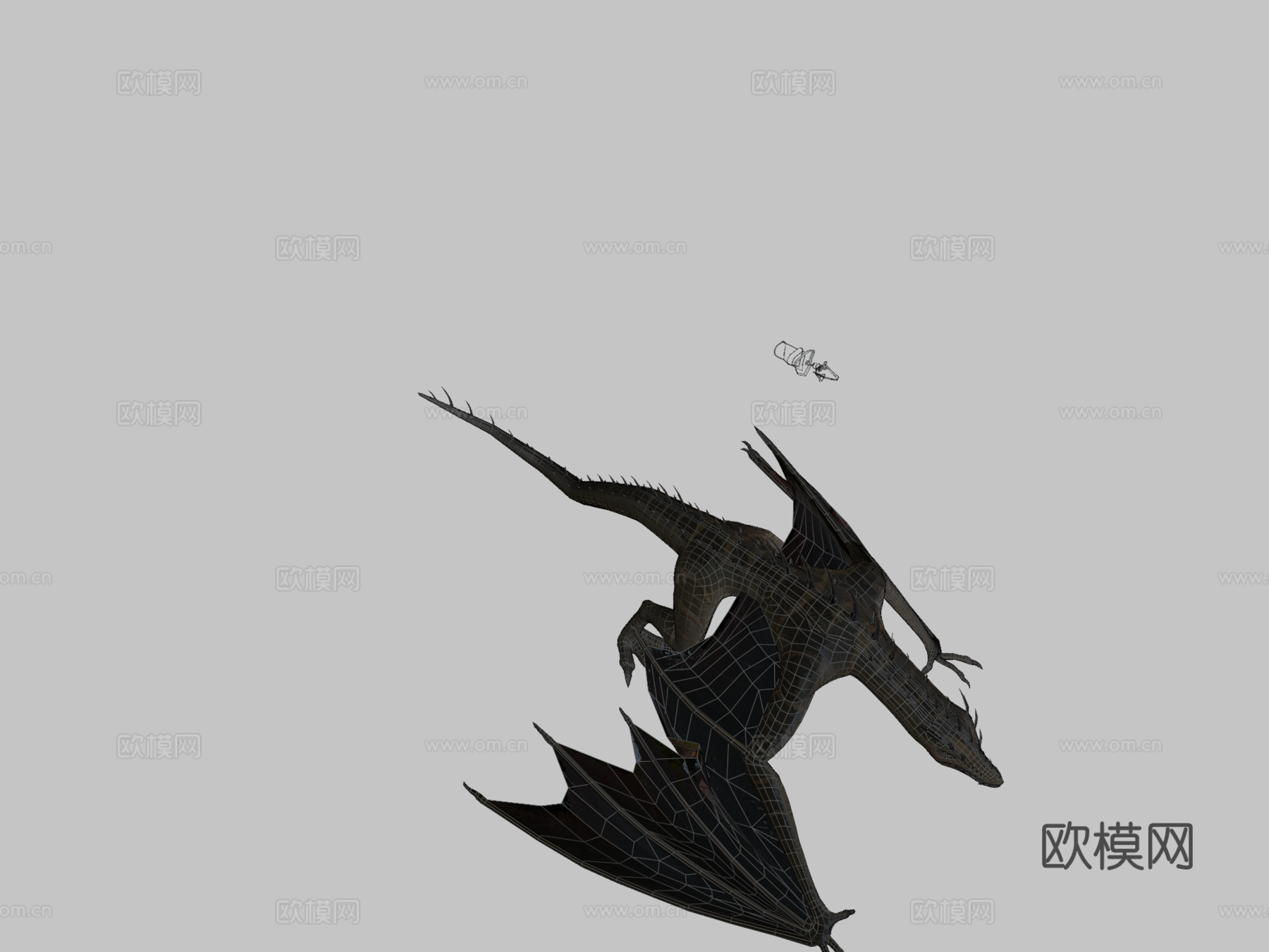 潜行者龙变体骨架3d模型