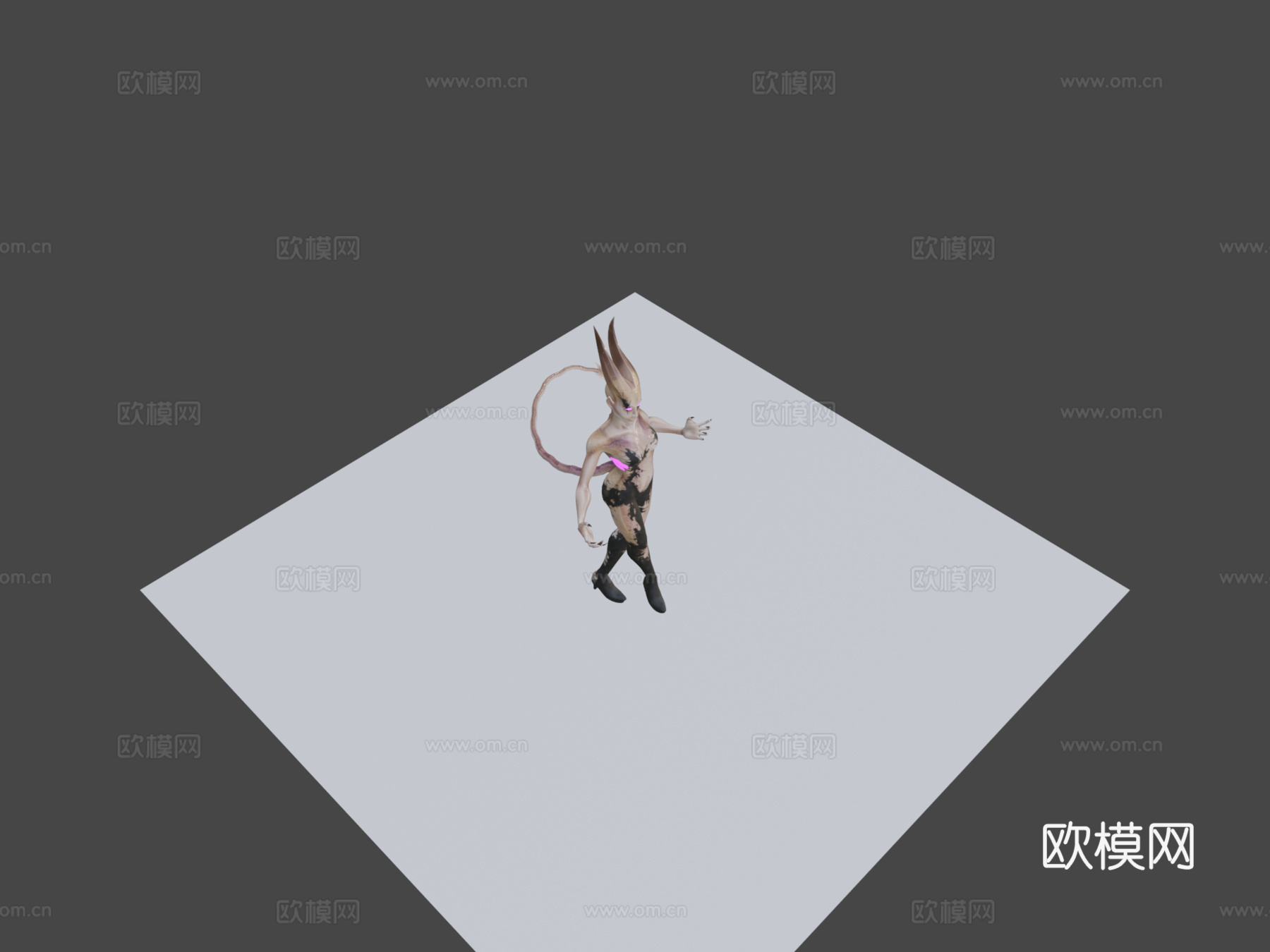 紫色恶魔3d模型