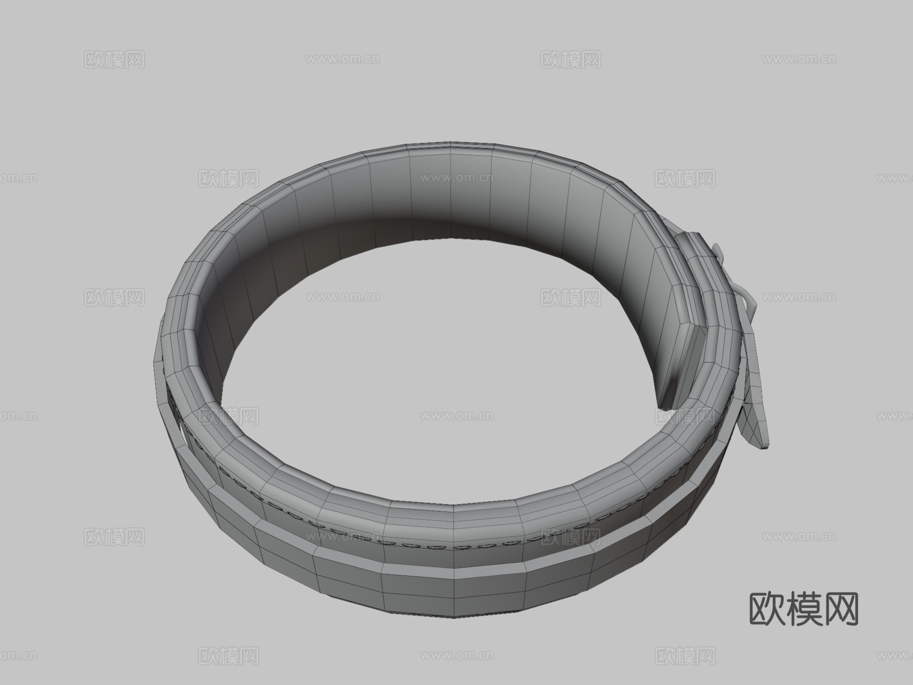 皮革项圈3d模型