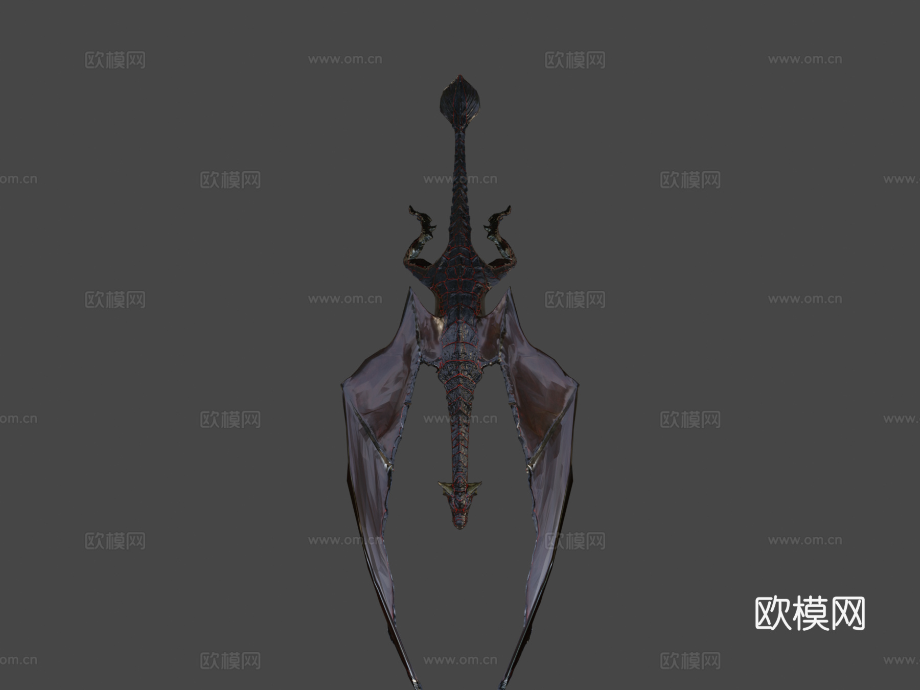 火龙3d模型