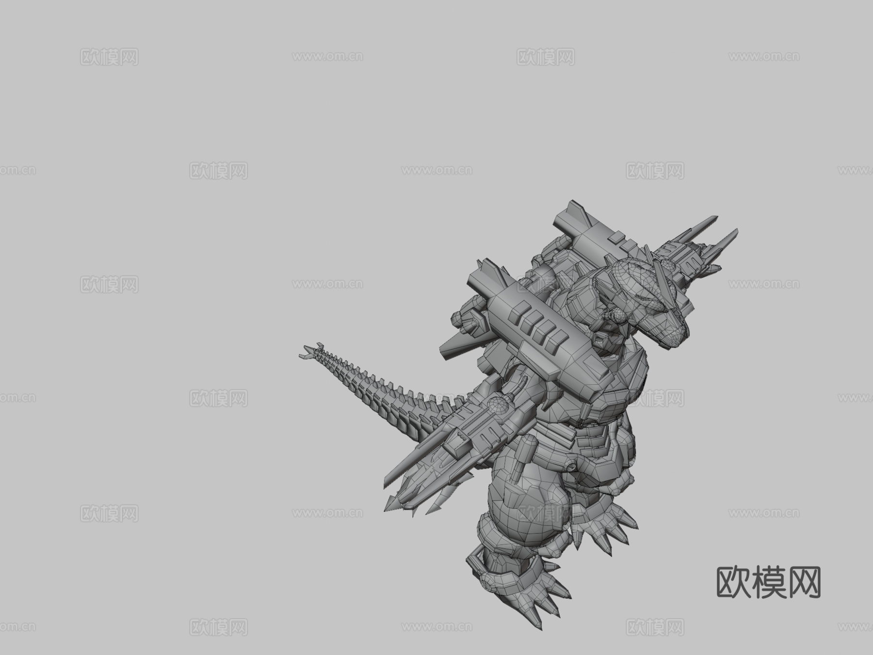 机械哥斯拉千年龙-哥斯拉PS3版3d模型