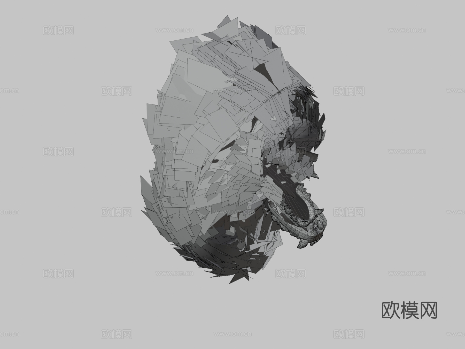狮子♀3d模型